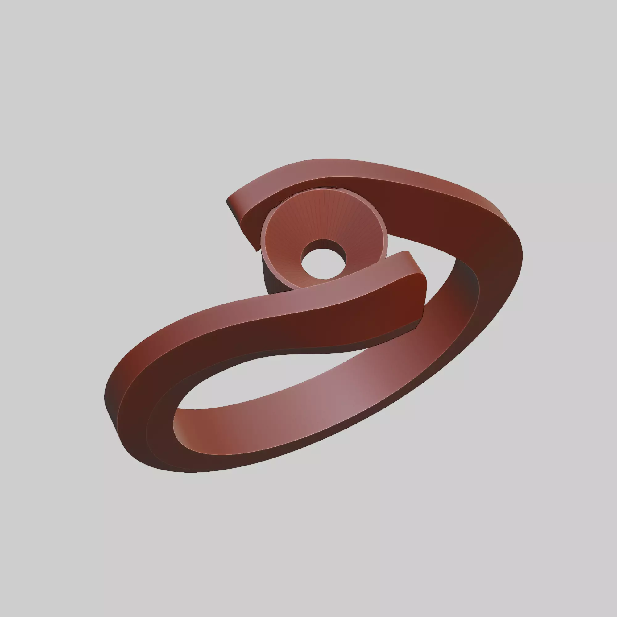Argolla cruzada Free 3D print model