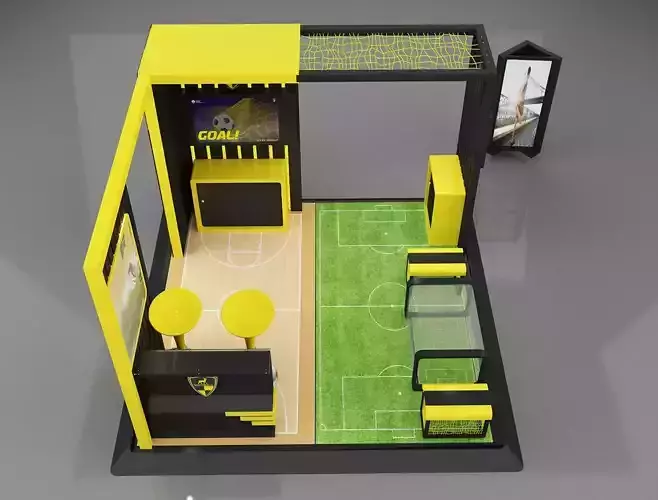 Booth Exhibition Stand a658a 3D model