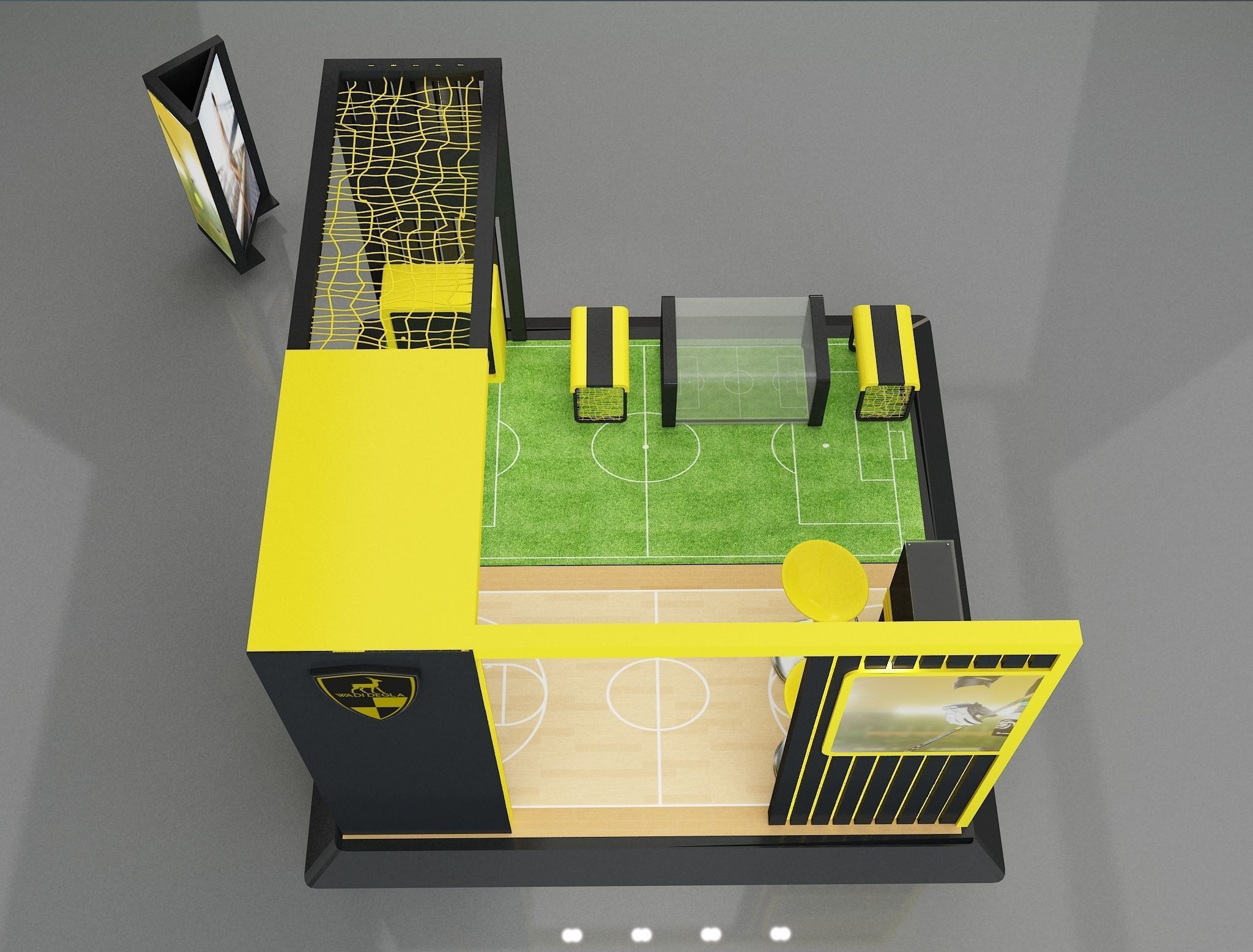 Booth Exhibition Stand a658a 3D model_12