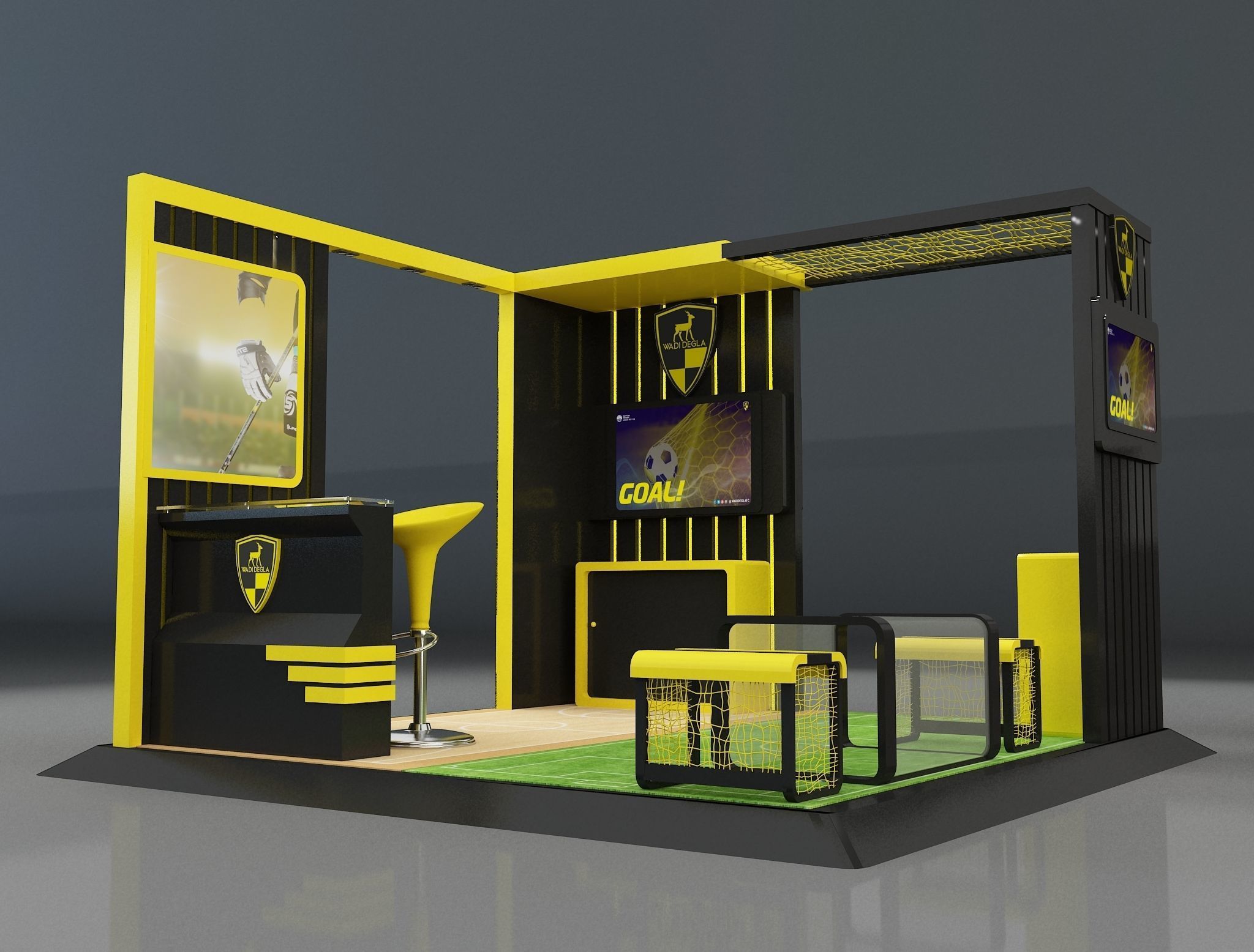 Booth Exhibition Stand a658a 3D model_10