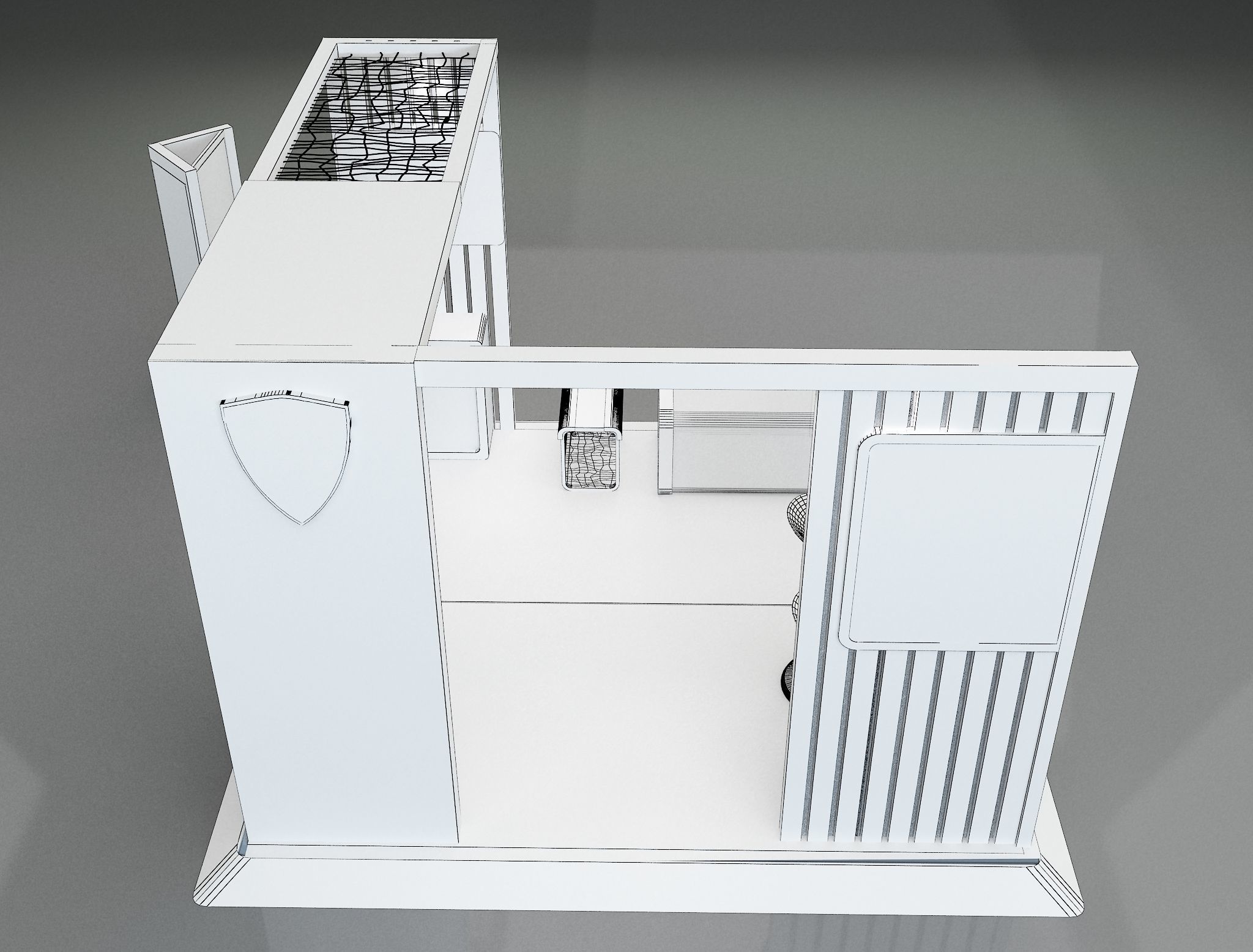 Booth Exhibition Stand a658a 3D model_3