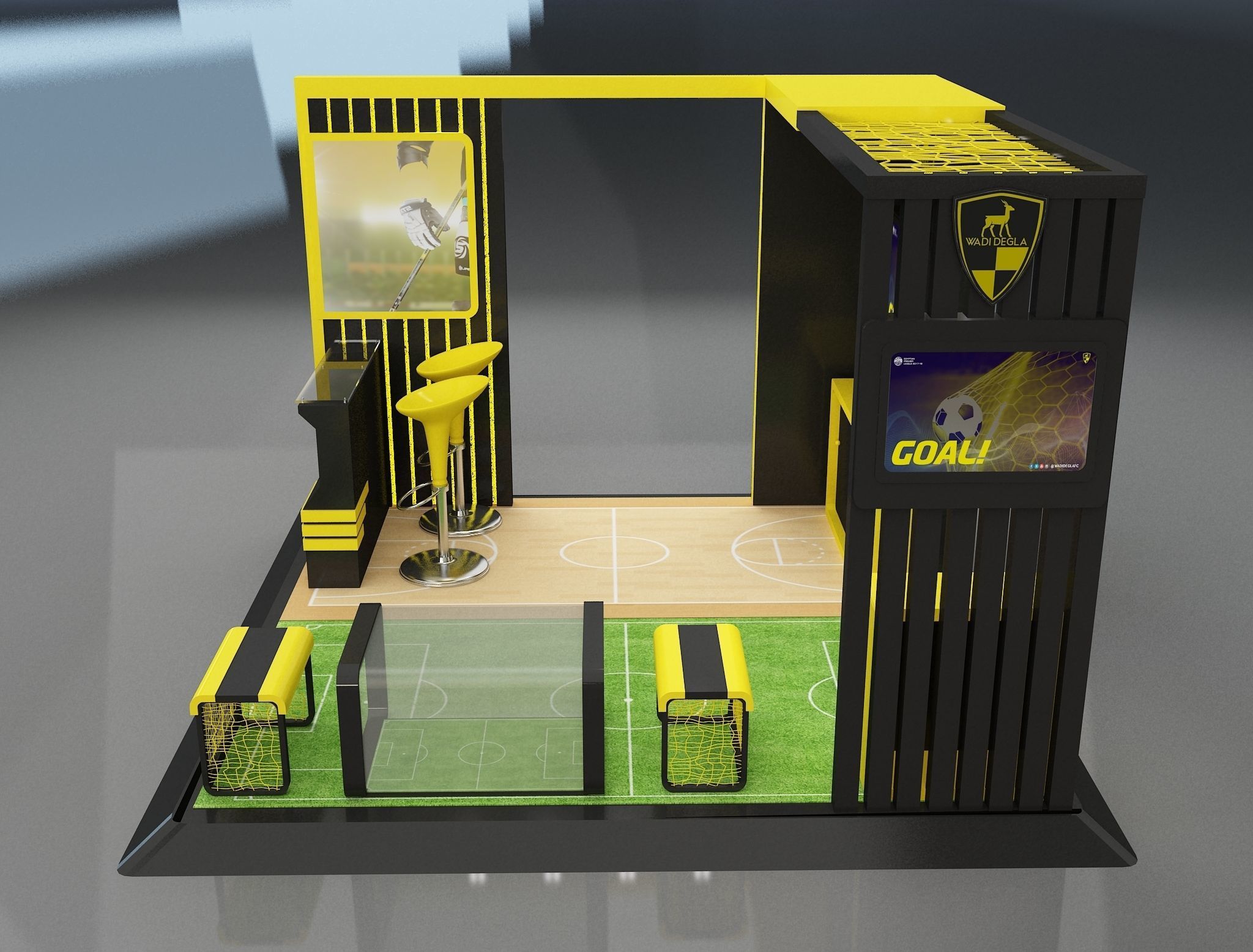 Booth Exhibition Stand a658a 3D model_4