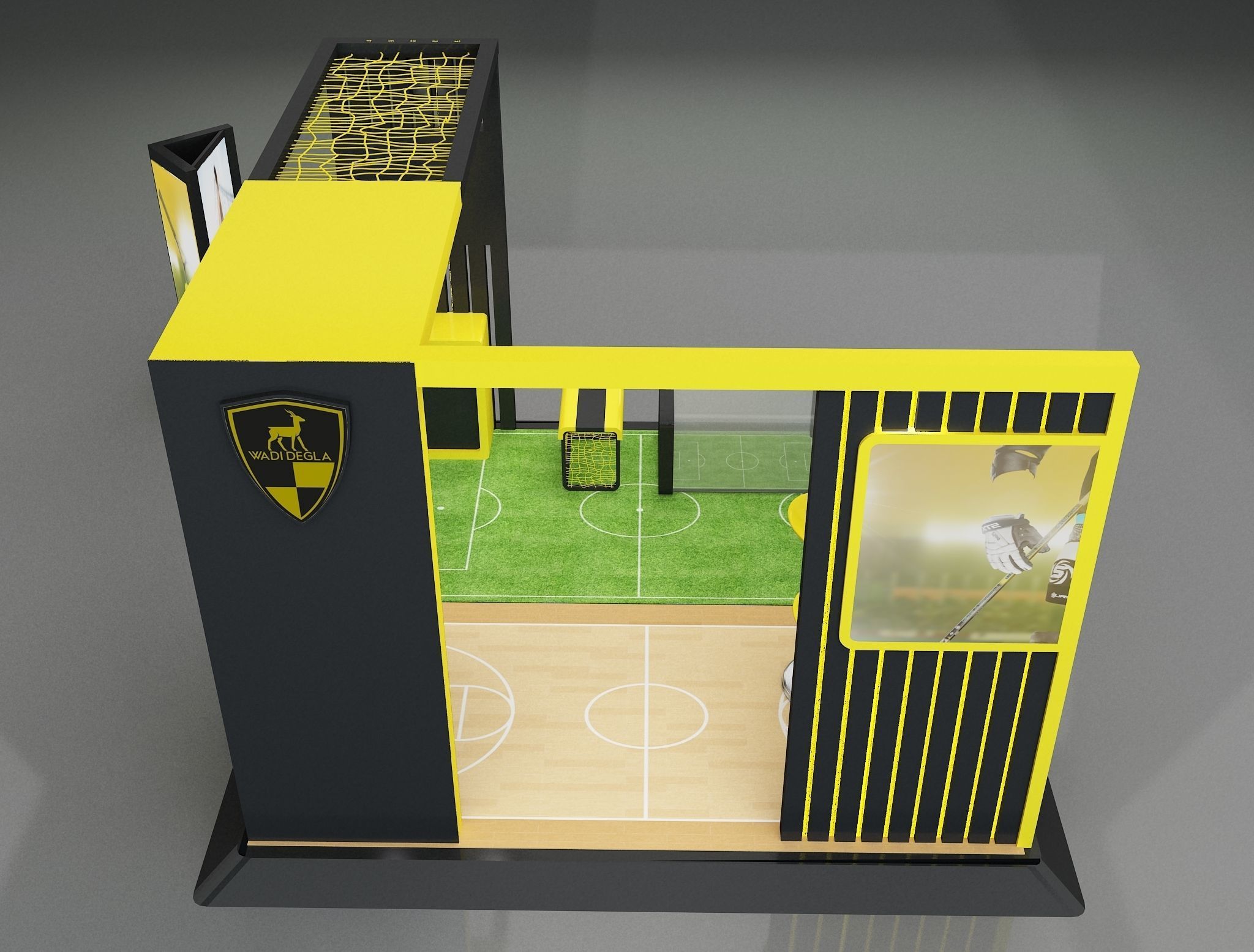 Booth Exhibition Stand a658a 3D model_8
