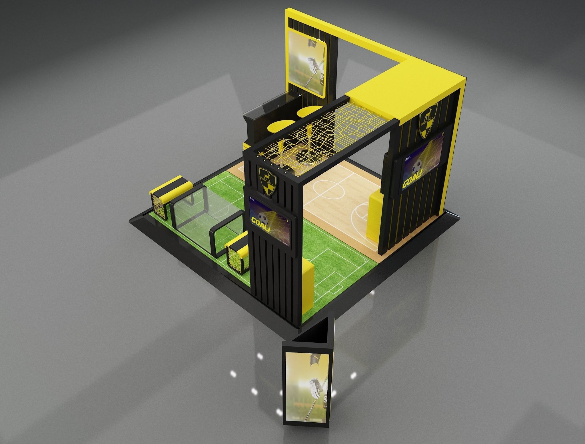 Booth Exhibition Stand a658a 3D model_16
