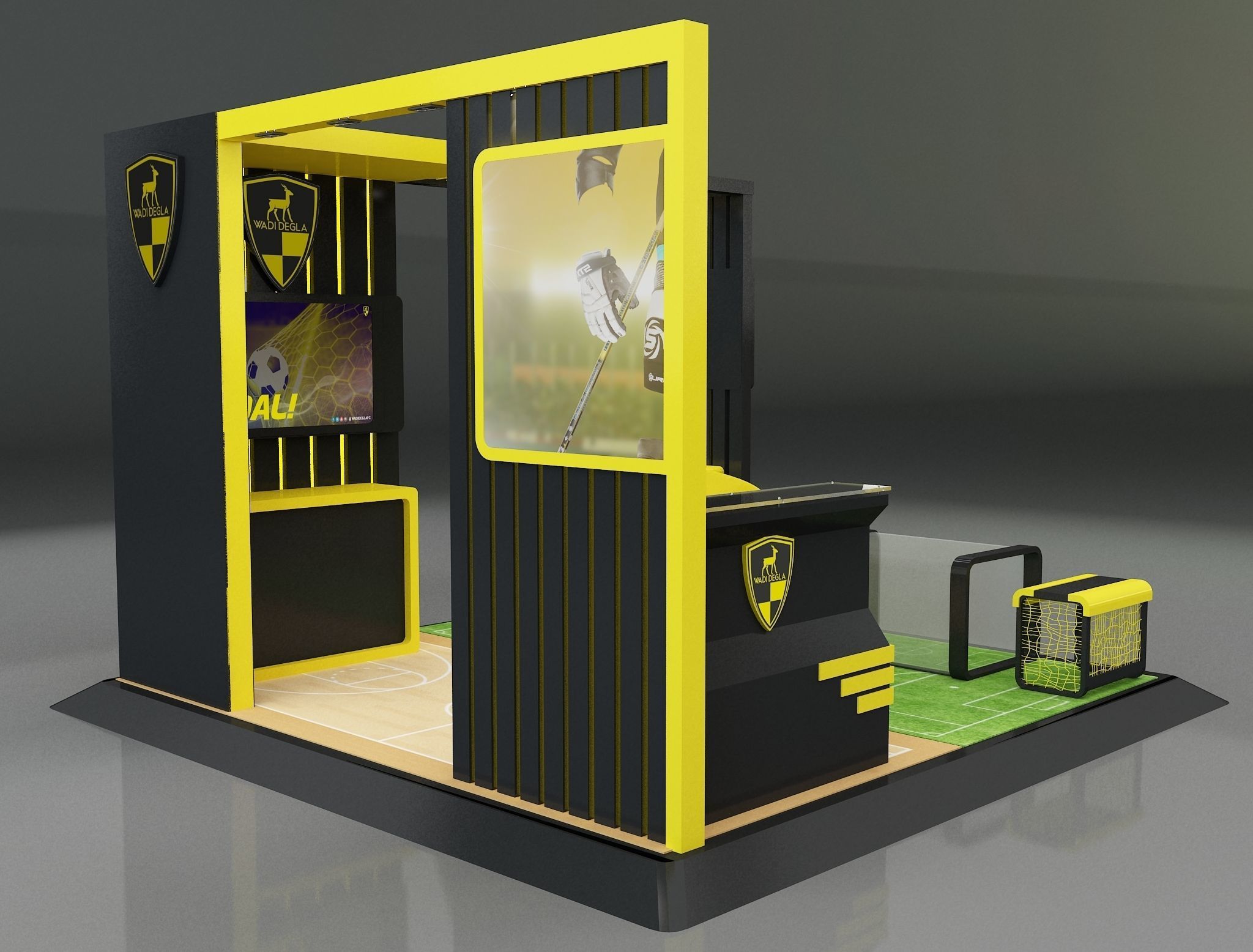 Booth Exhibition Stand a658a 3D model_14