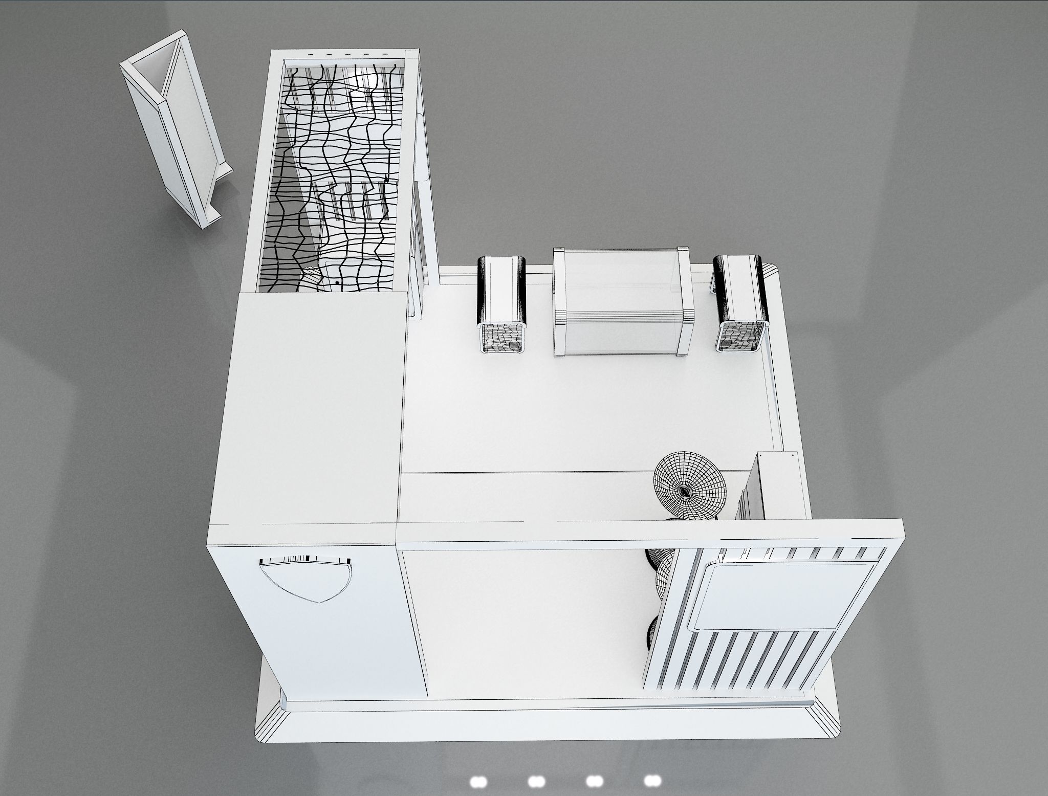 Booth Exhibition Stand a658a 3D model_13