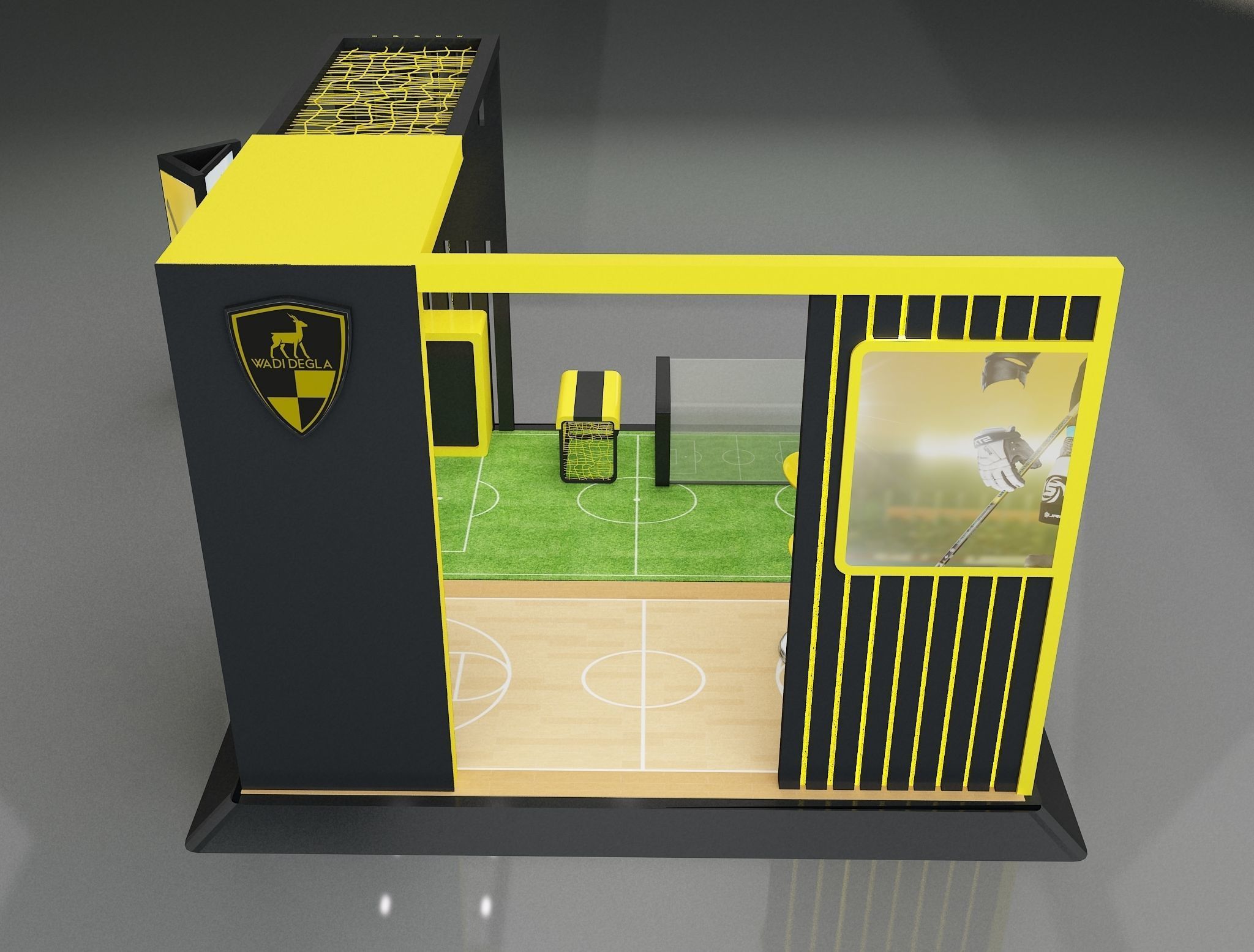 Booth Exhibition Stand a658a 3D model_2