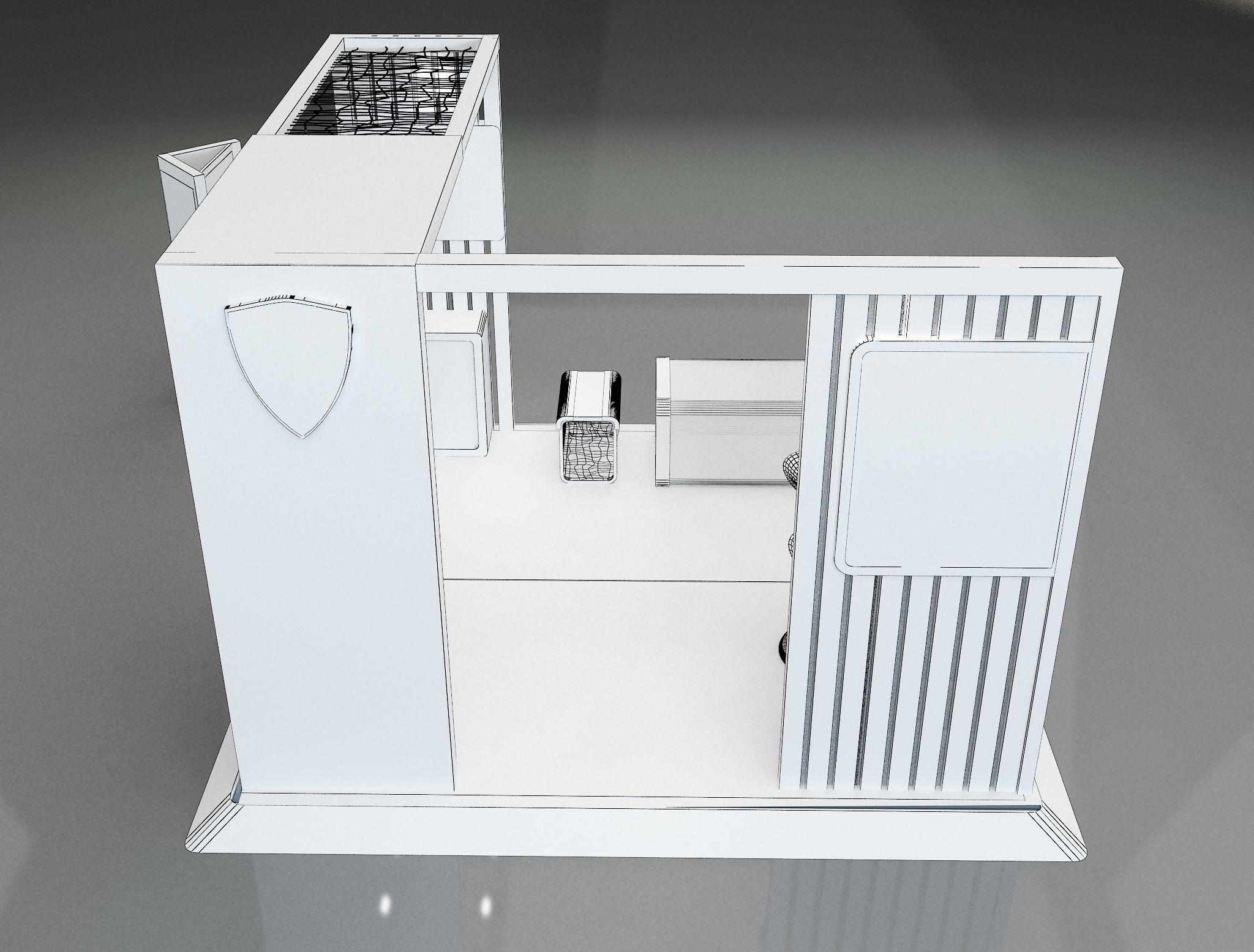 Booth Exhibition Stand a658a 3D model_9