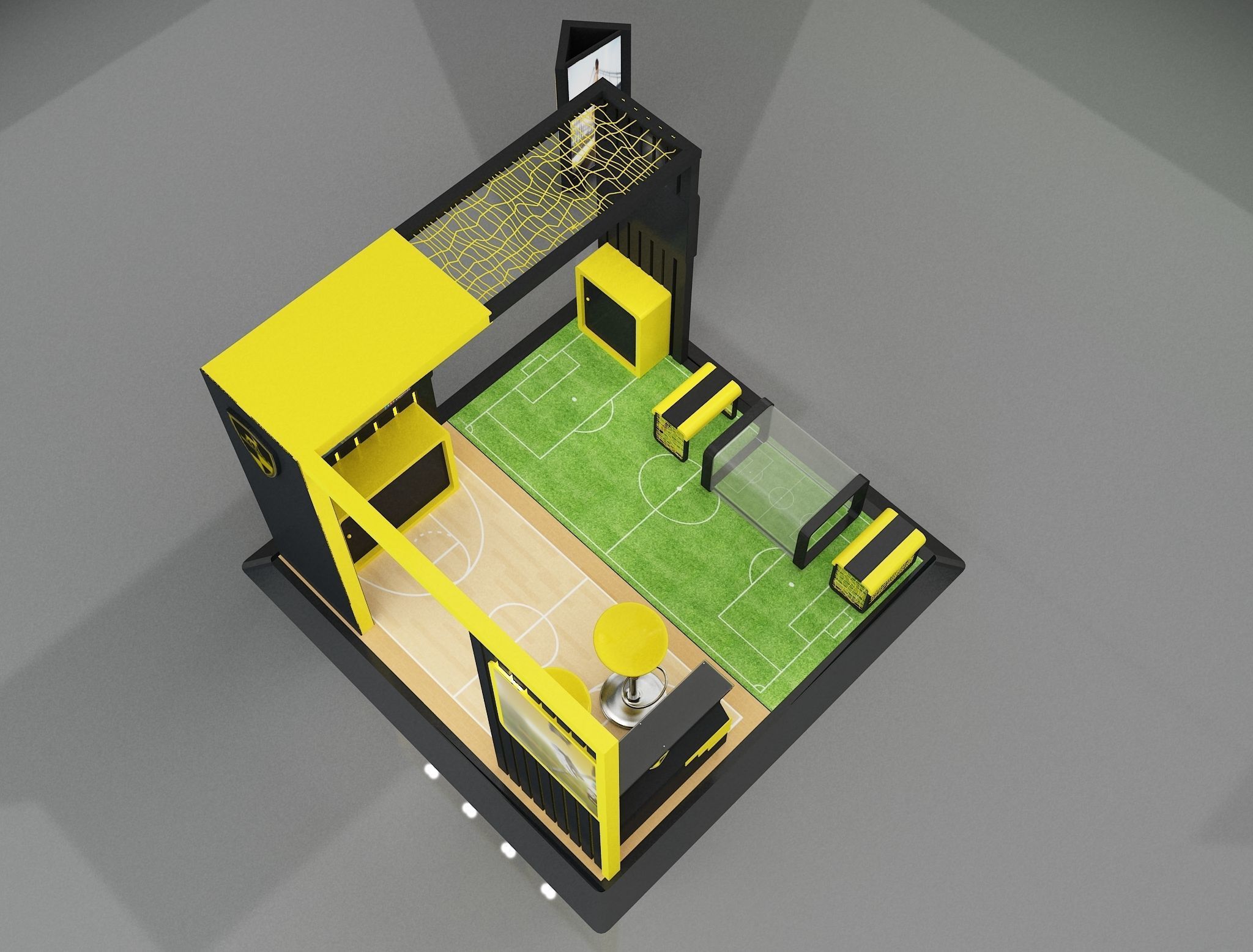 Booth Exhibition Stand a658a 3D model_6