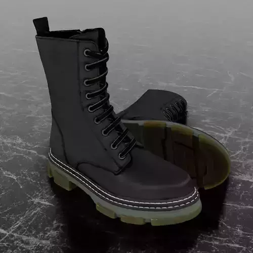 GREYDER 3D BOOTS - LEATHER - BLACK - HIGH