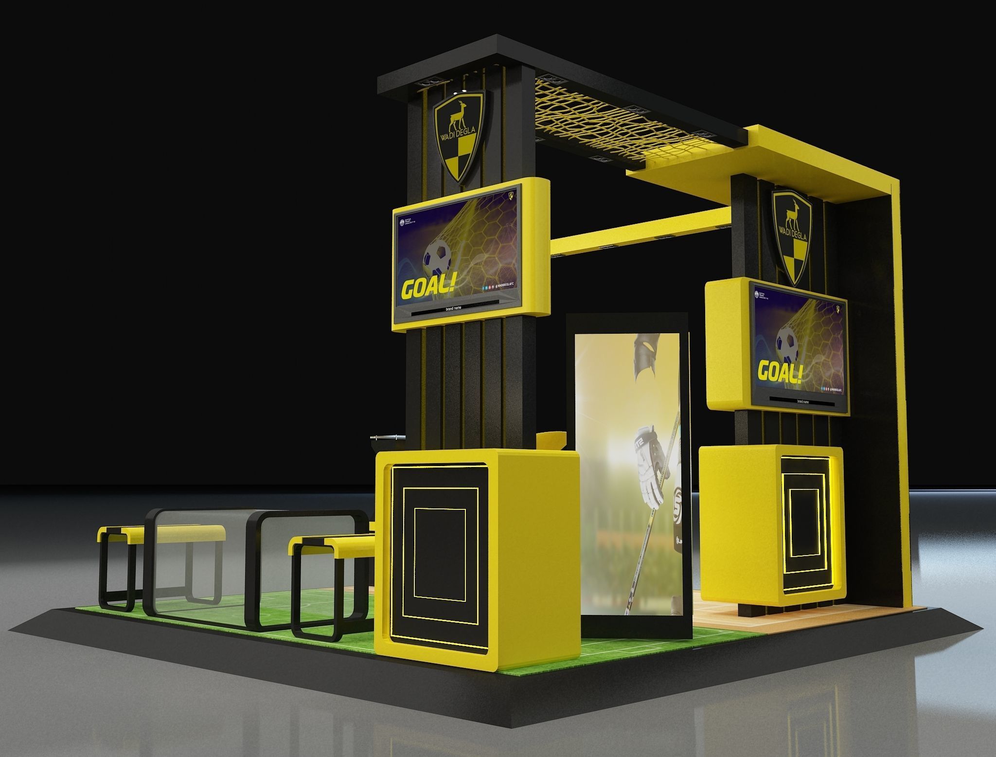 Booth Exhibition Stand a658b 3D model_16