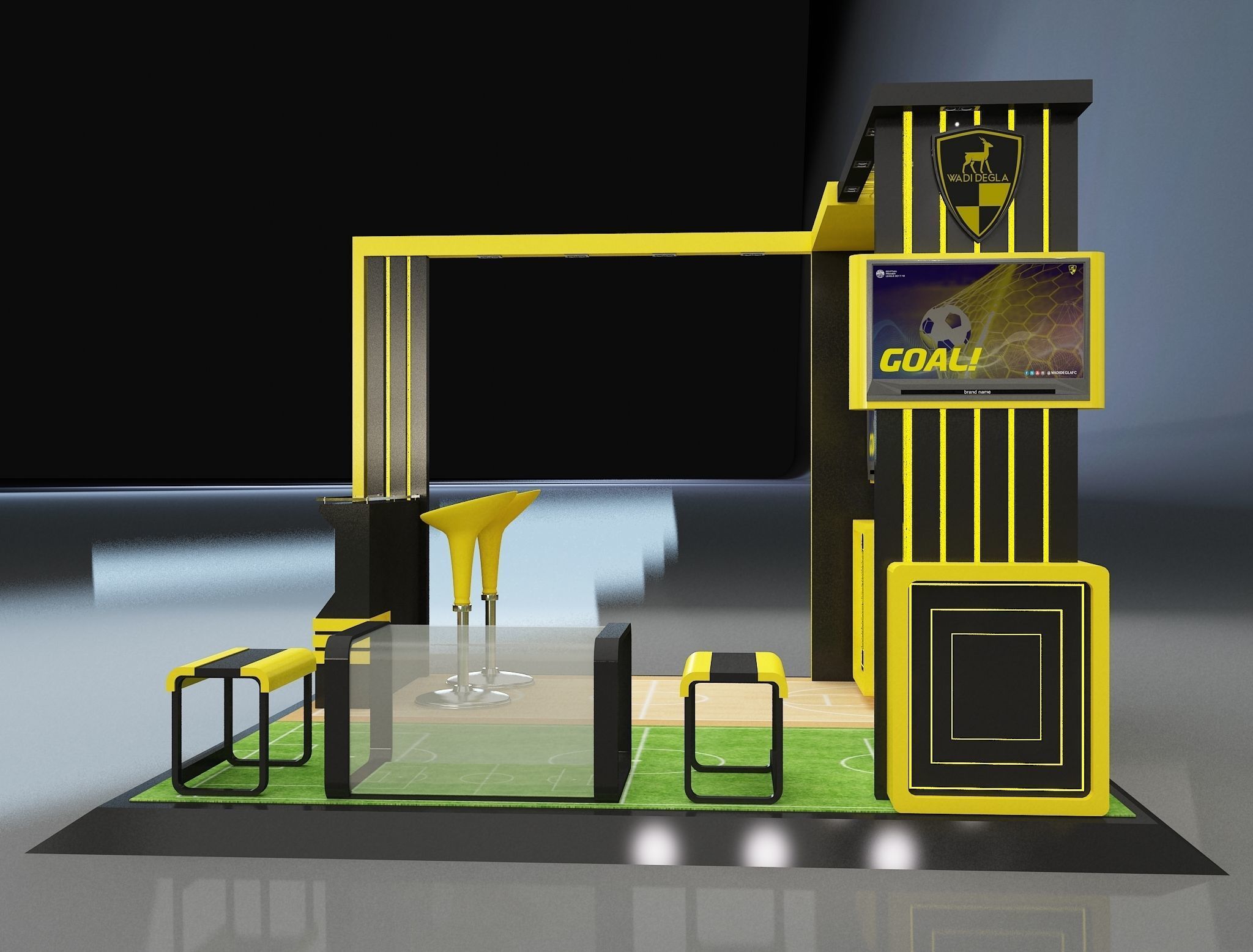 Booth Exhibition Stand a658b 3D model_4