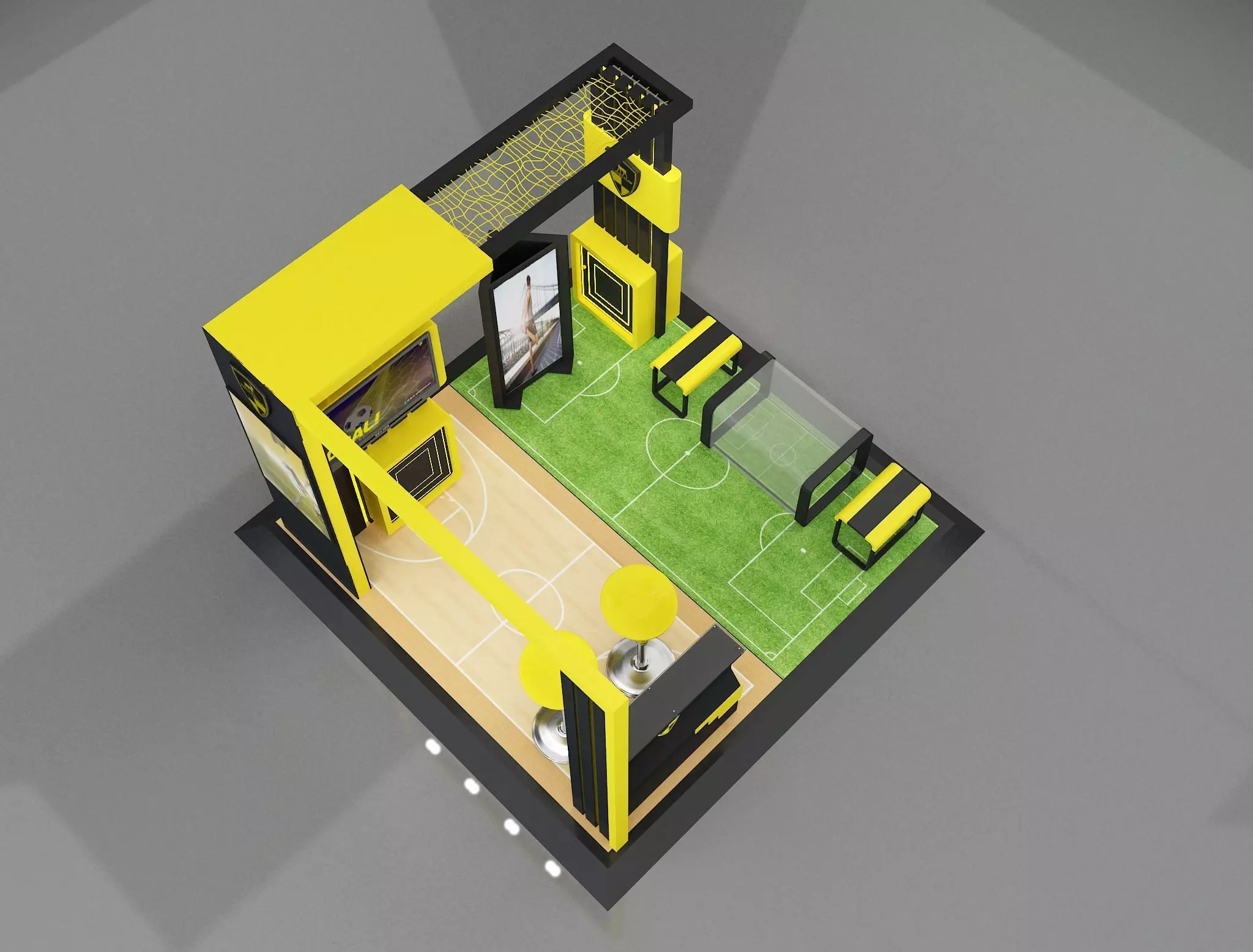 Booth Exhibition Stand a658b 3D model_0