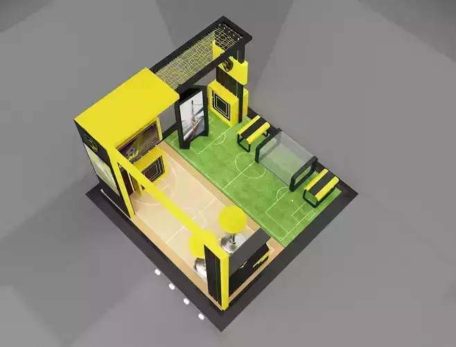 Booth Exhibition Stand a658b 3D model