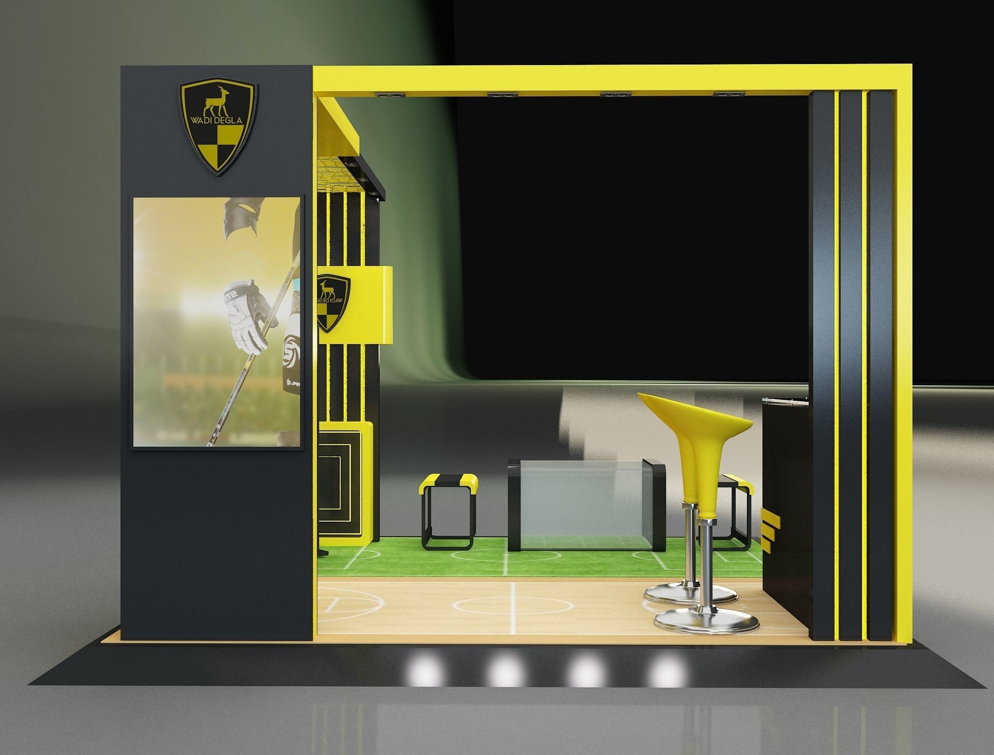 Booth Exhibition Stand a658b 3D model_2