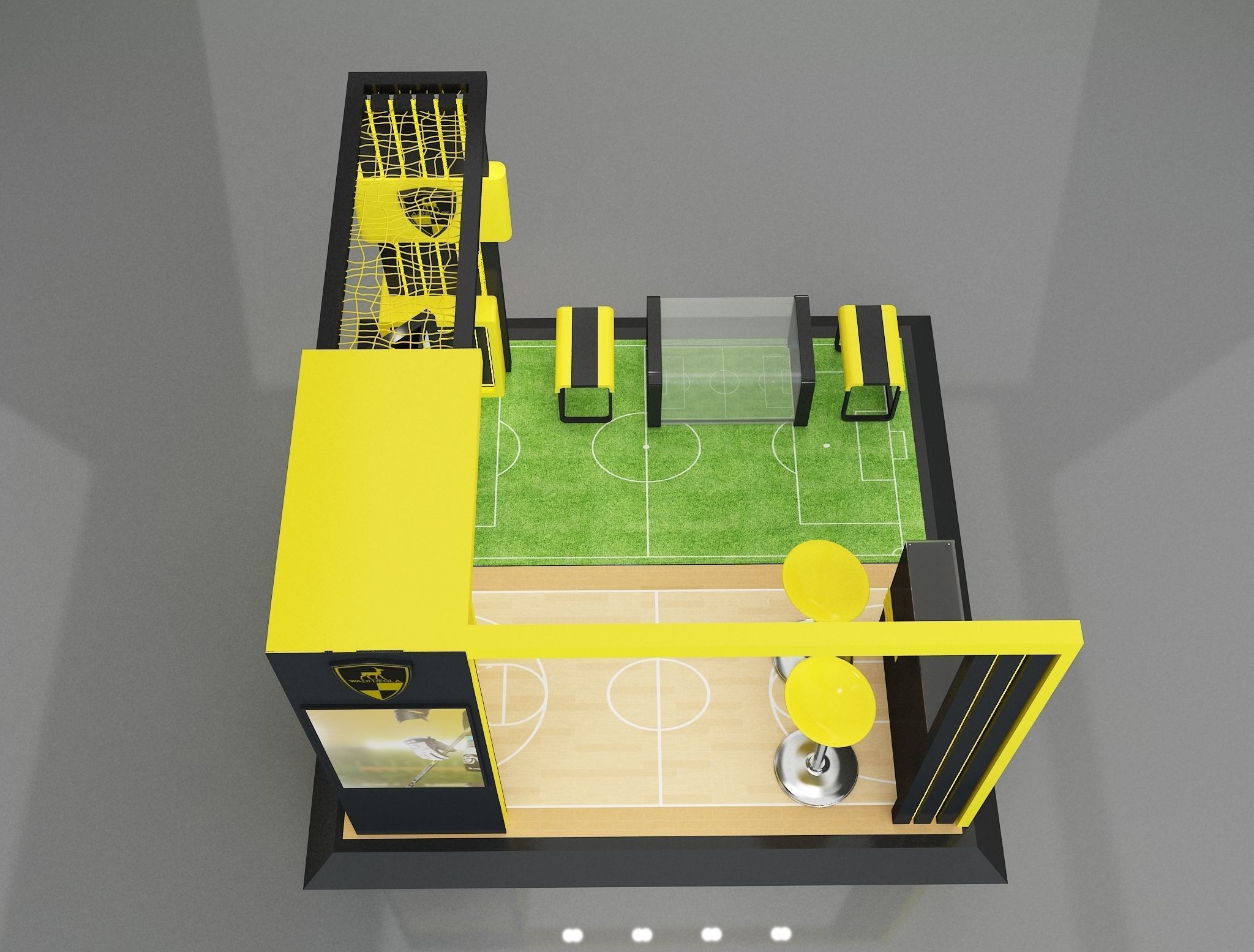 Booth Exhibition Stand a658b 3D model_12