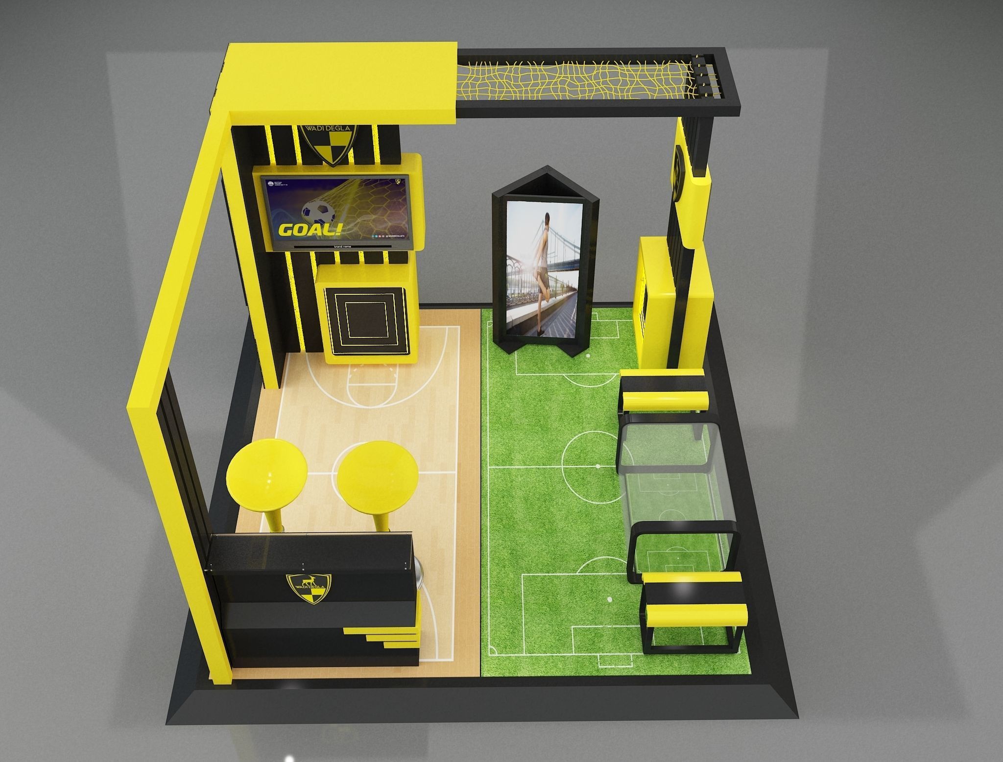 Booth Exhibition Stand a658b 3D model_6