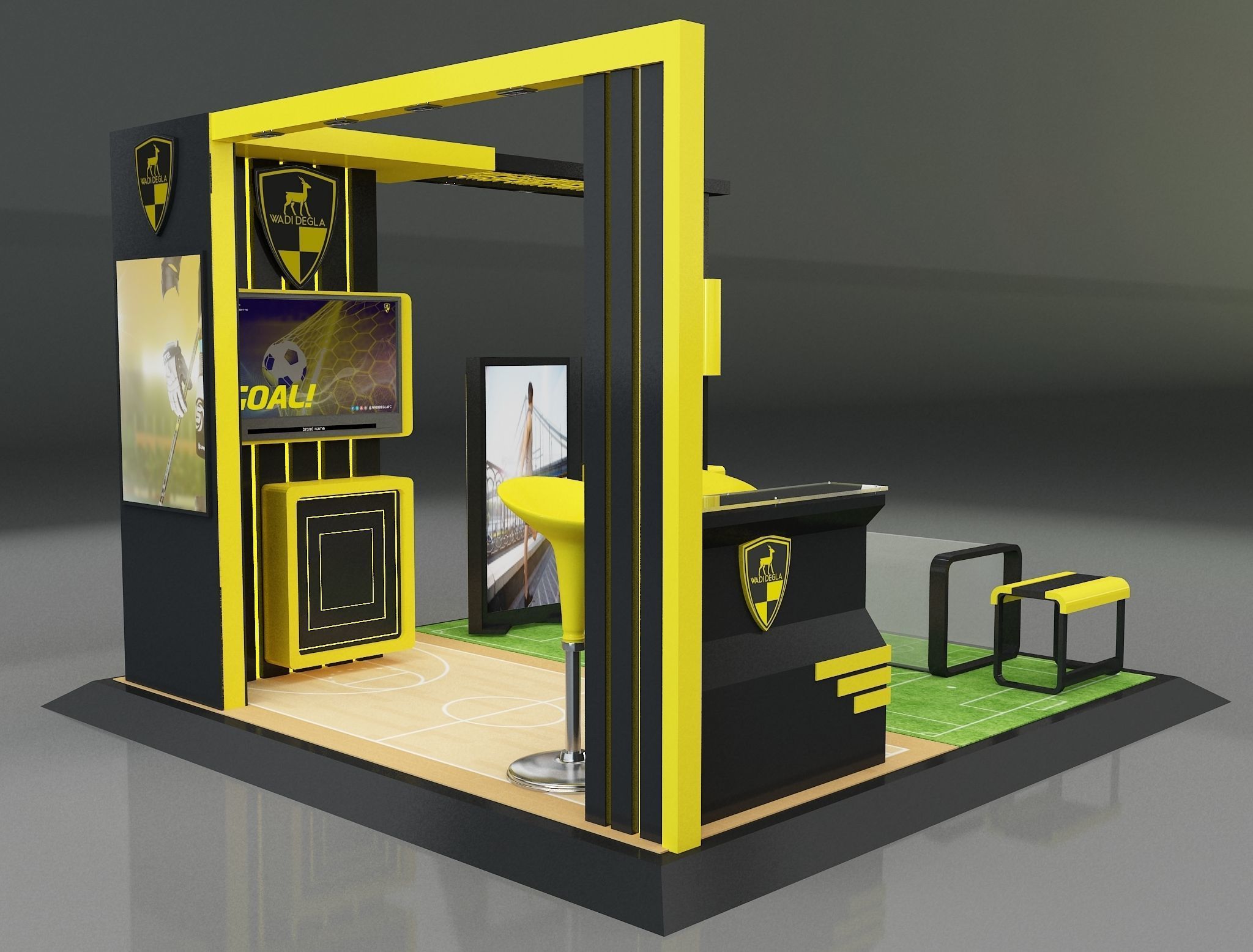 Booth Exhibition Stand a658b 3D model_14