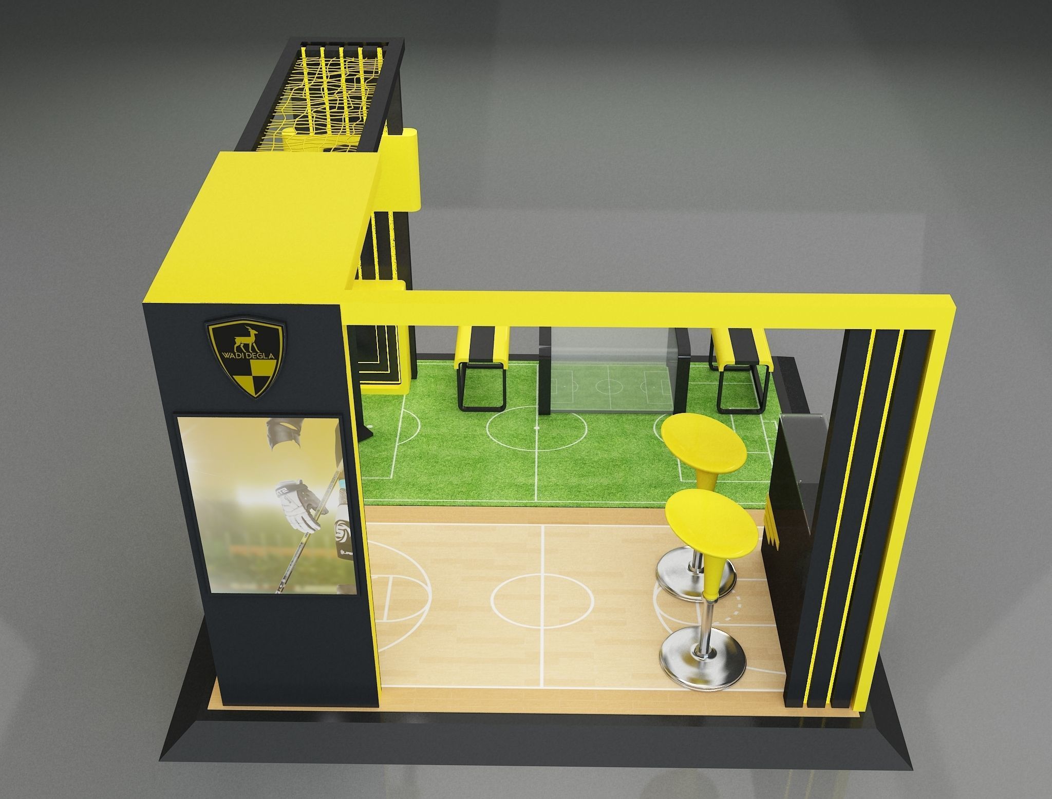 Booth Exhibition Stand a658b 3D model_8