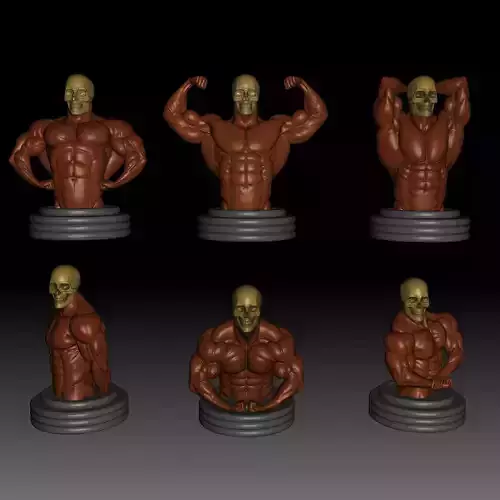 Bodybuilding poses 3D print model