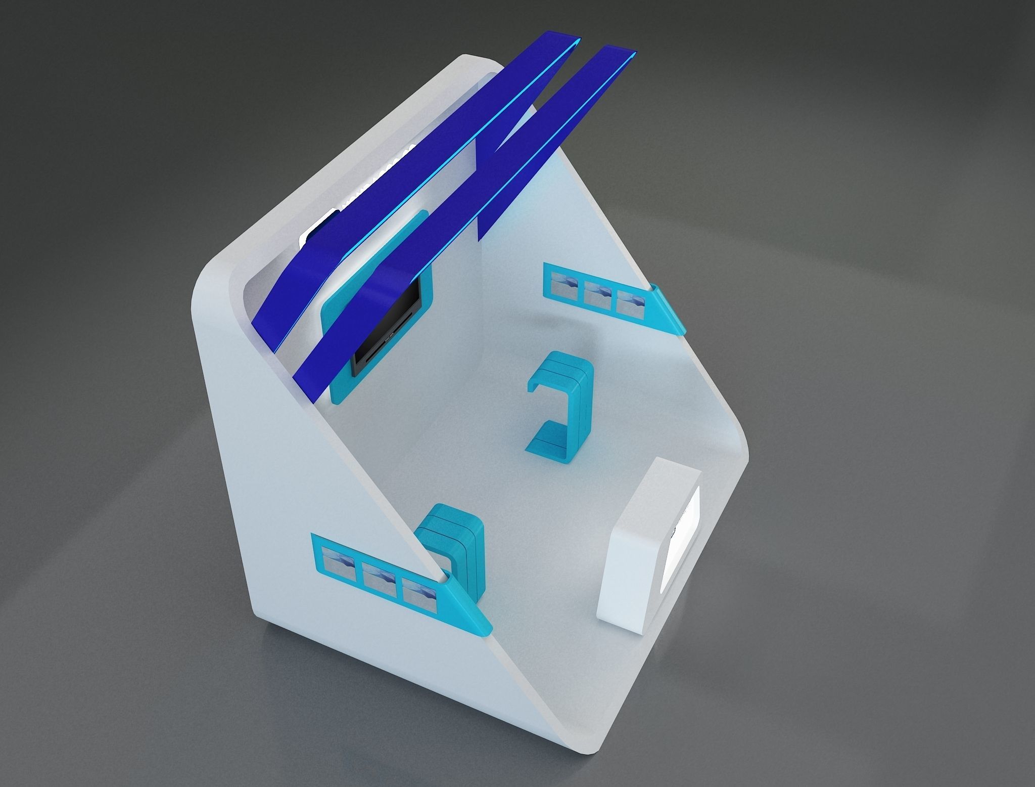 Booth Exhibition Stand a659a 3D model_10