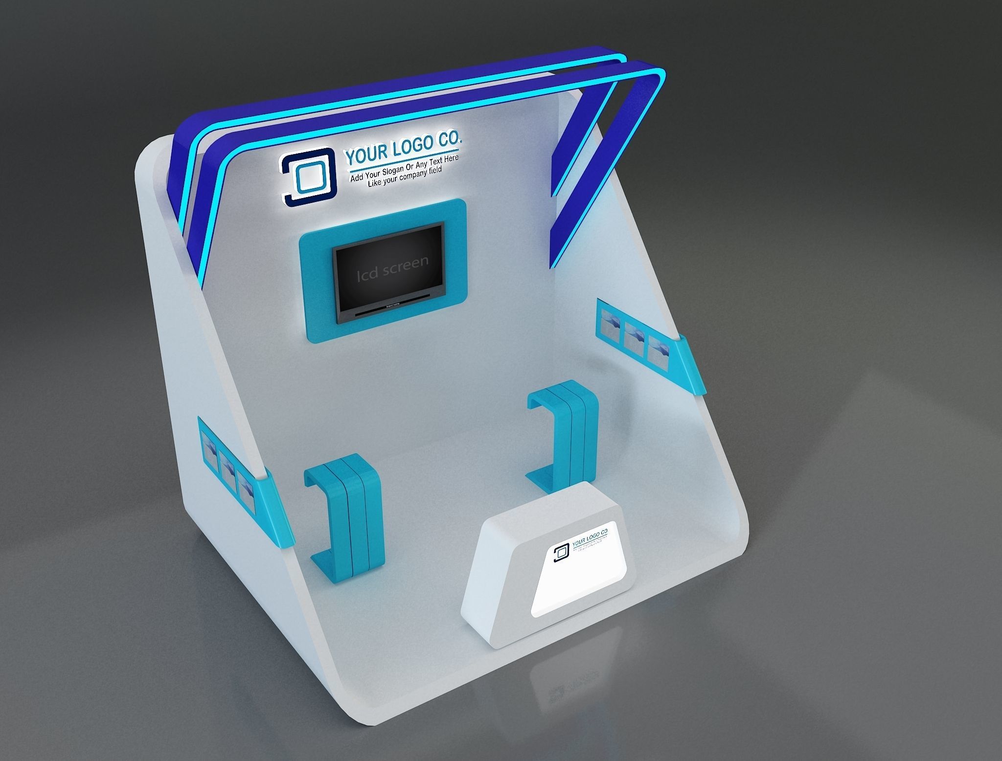 Booth Exhibition Stand a659a 3D model_4