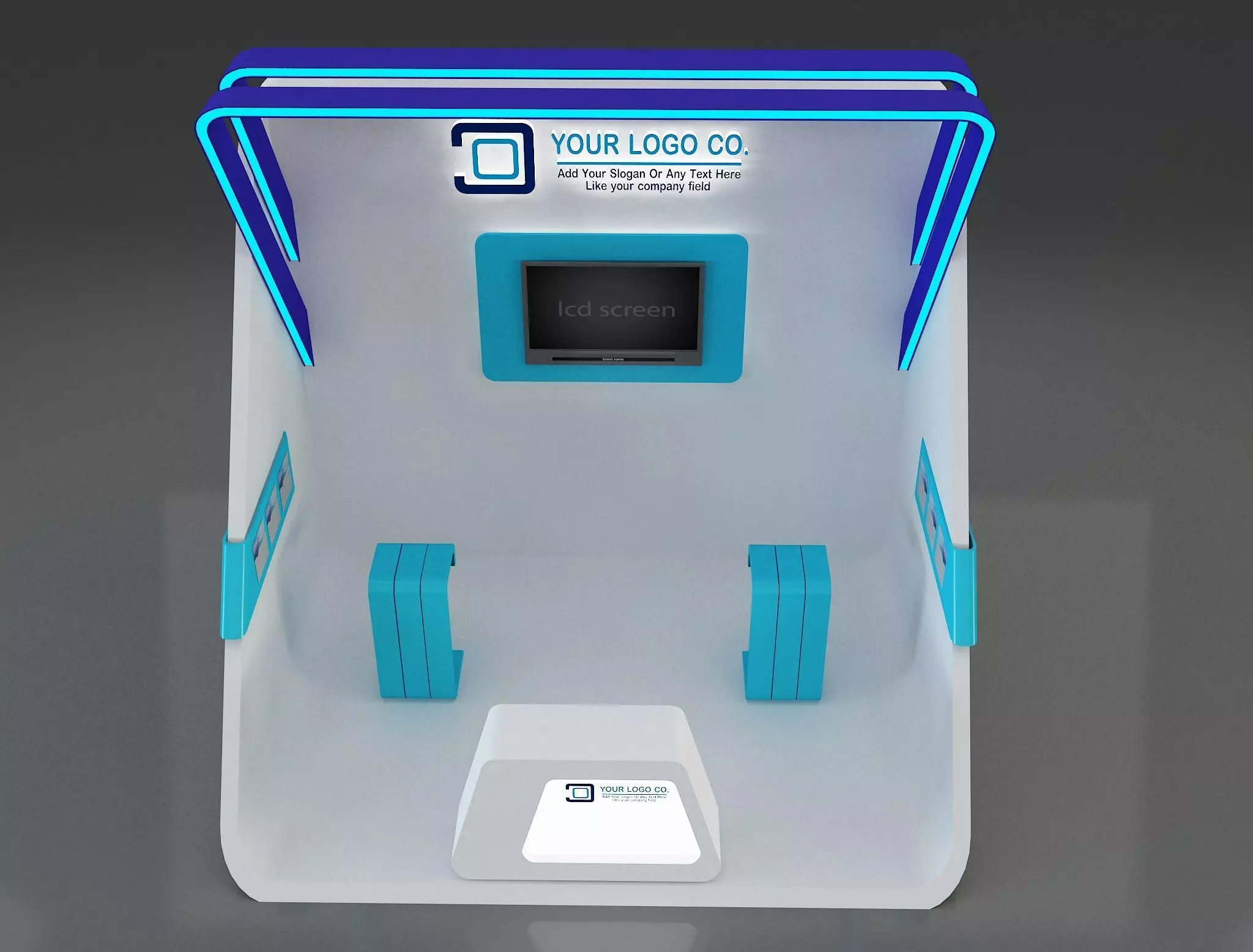 Booth Exhibition Stand a659a 3D model_0