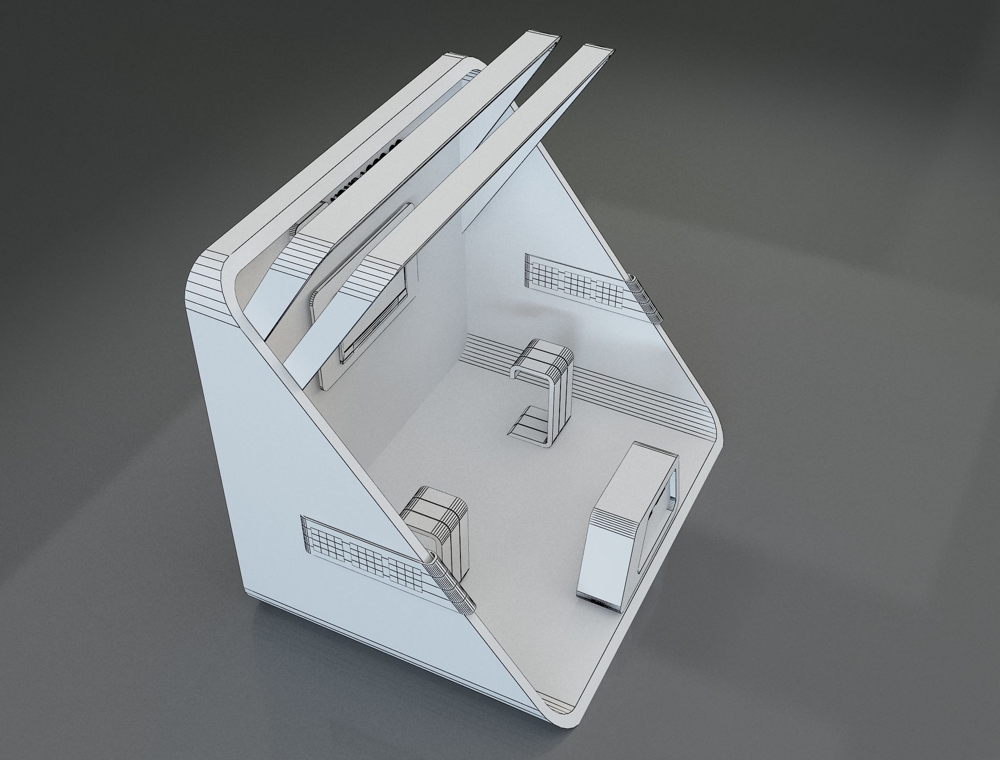 Booth Exhibition Stand a659a 3D model_11
