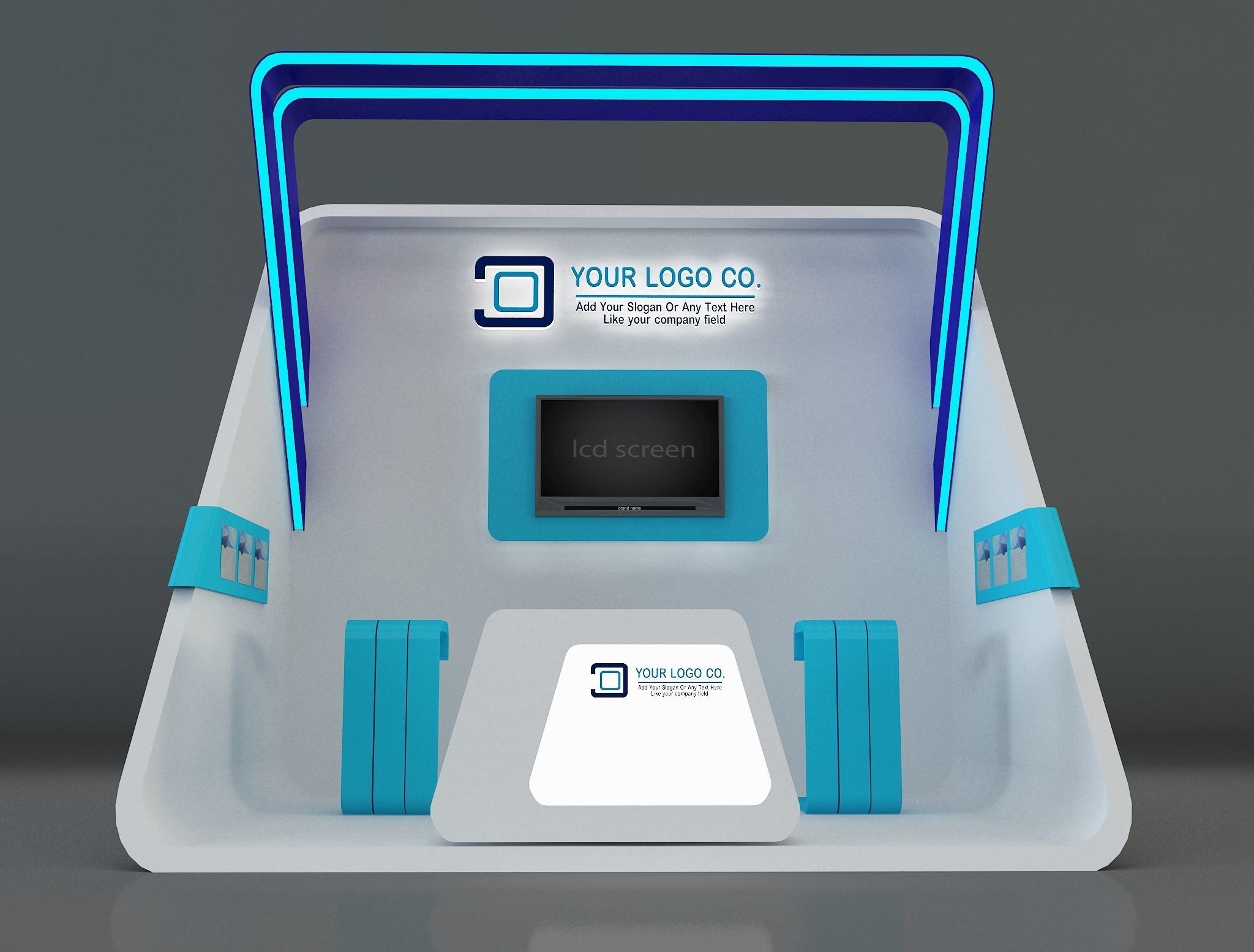 Booth Exhibition Stand a659a 3D model_8