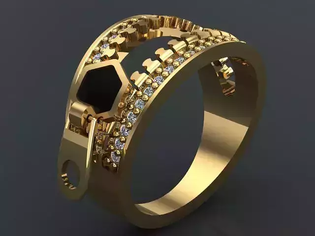 Zip ring 3D print model
