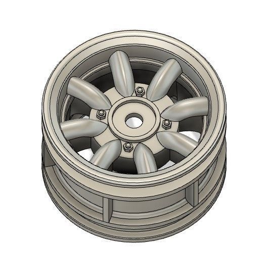 Mini lite 42mm rc Rim STL file 3D print model_2