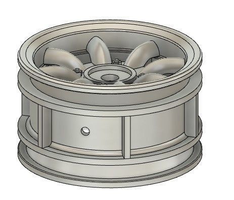 Mini lite 42mm rc Rim STL file 3D print model_3