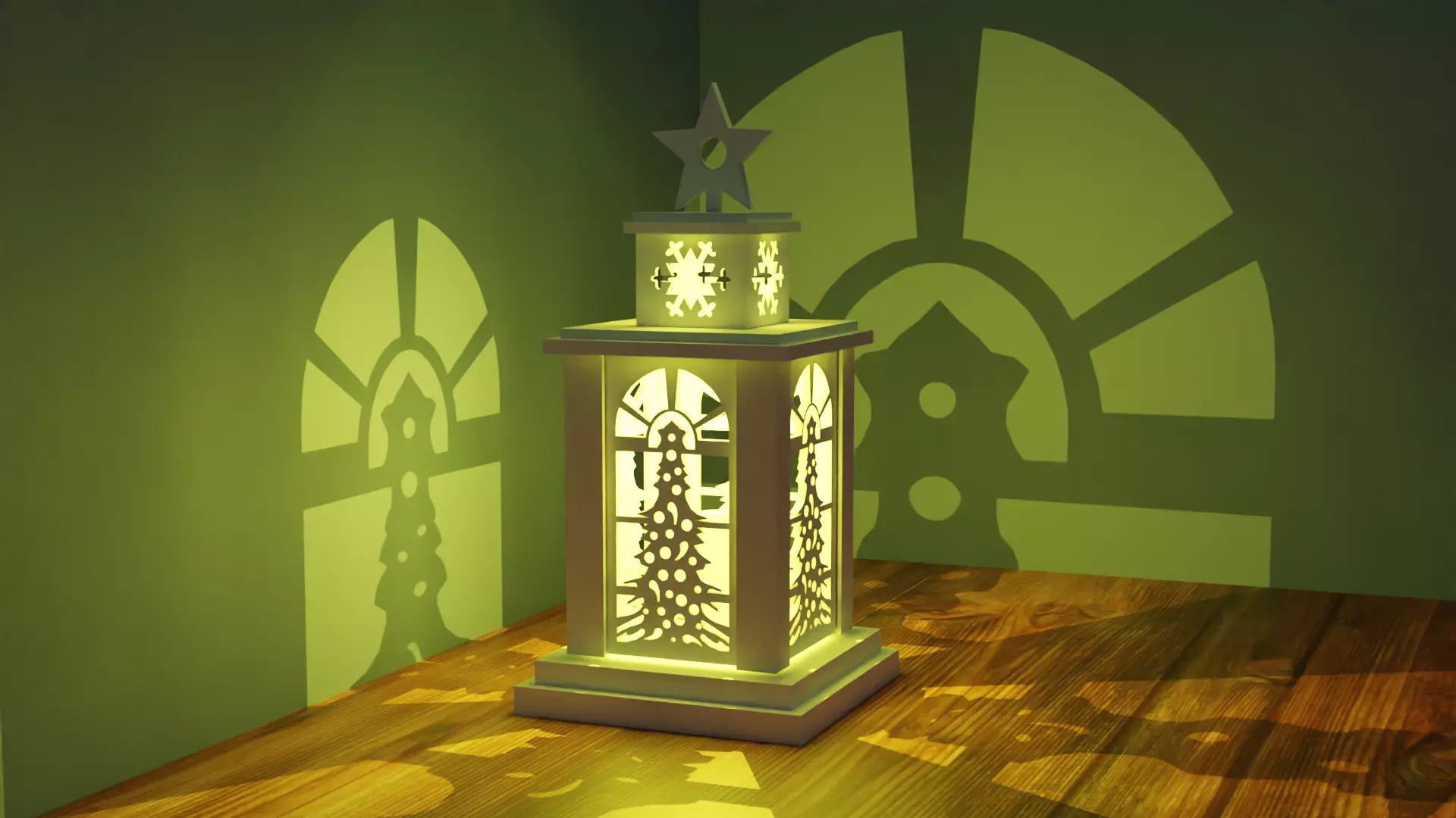 Christmas Tree Moon Lamp Christmas Special Vol 02 3D print model_0