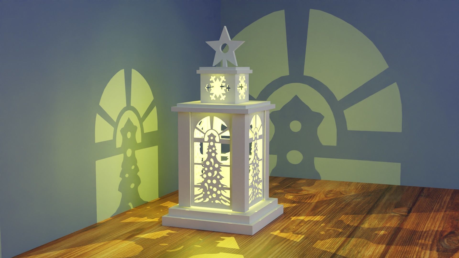 Christmas Tree Moon Lamp Christmas Special Vol 02 3D print model_1