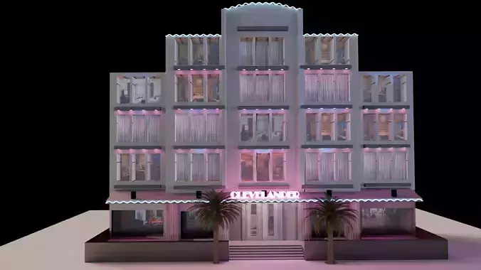 GTA Vice City Ocen View Hotel Free 3D model