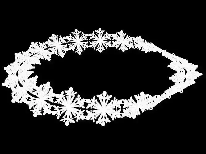 Snowflake Moebius Bracelet 3D print model
