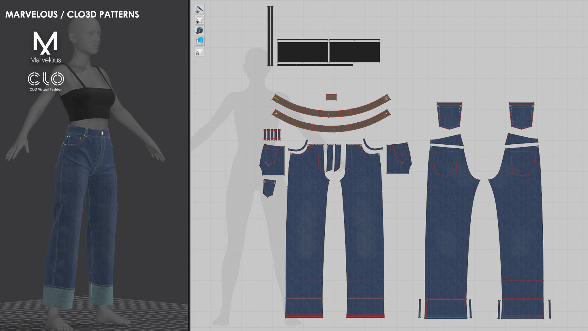 3 in 1 Outfits - Marvelous Designer 3D Model Collection_2