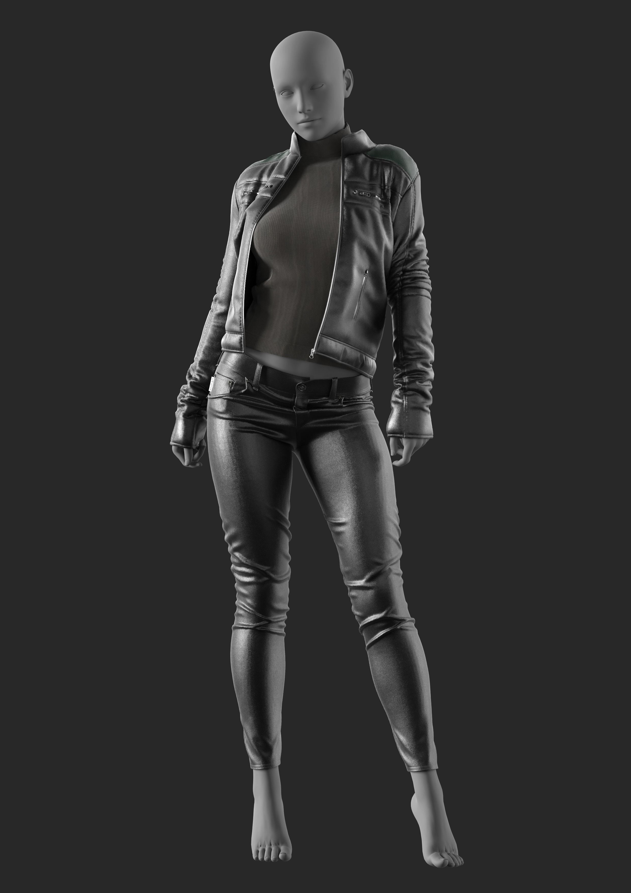 3 in 1 Outfits - Marvelous Designer 3D Model Collection_5