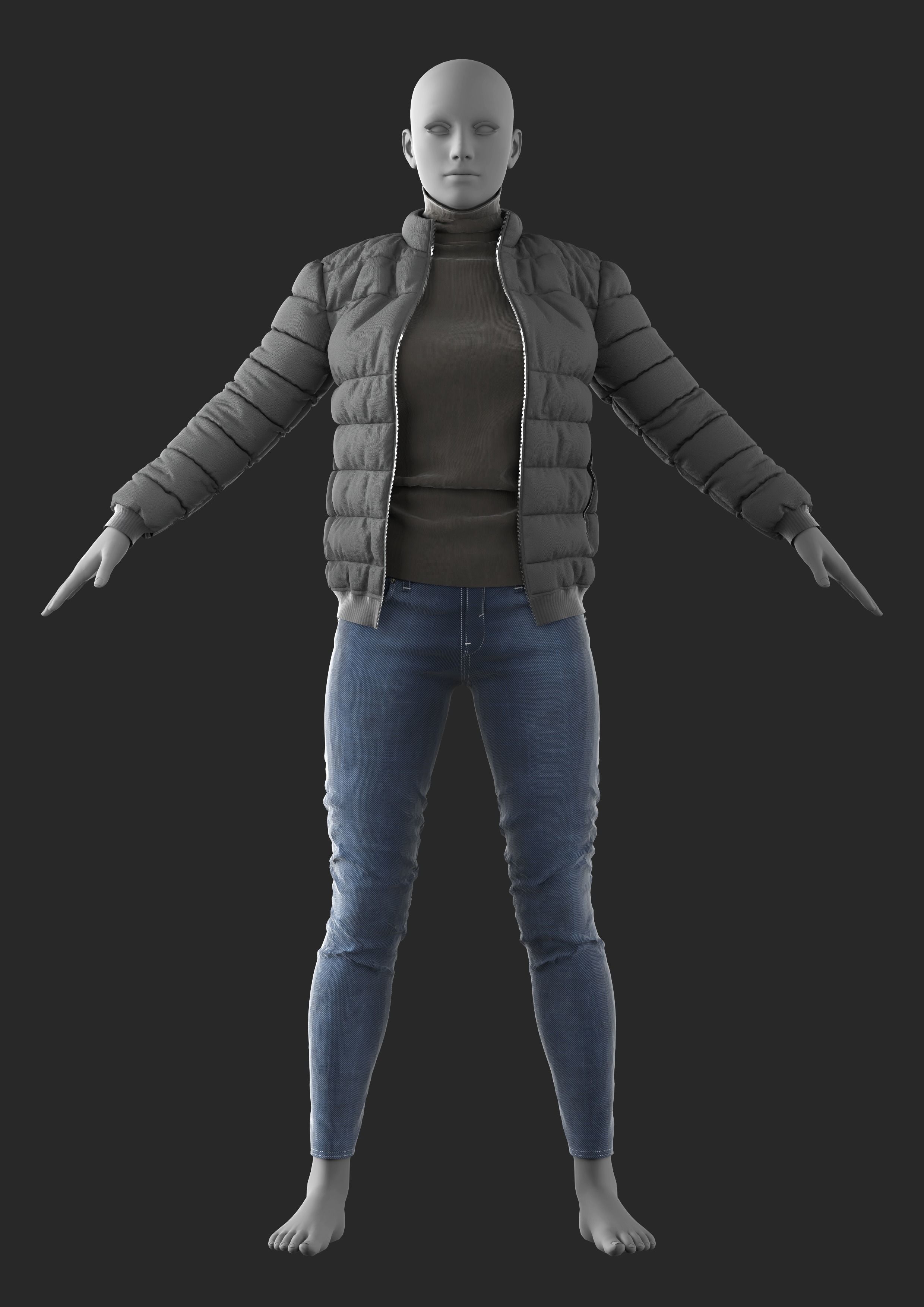 3 in 1 Outfits - Marvelous Designer 3D Model Collection_3