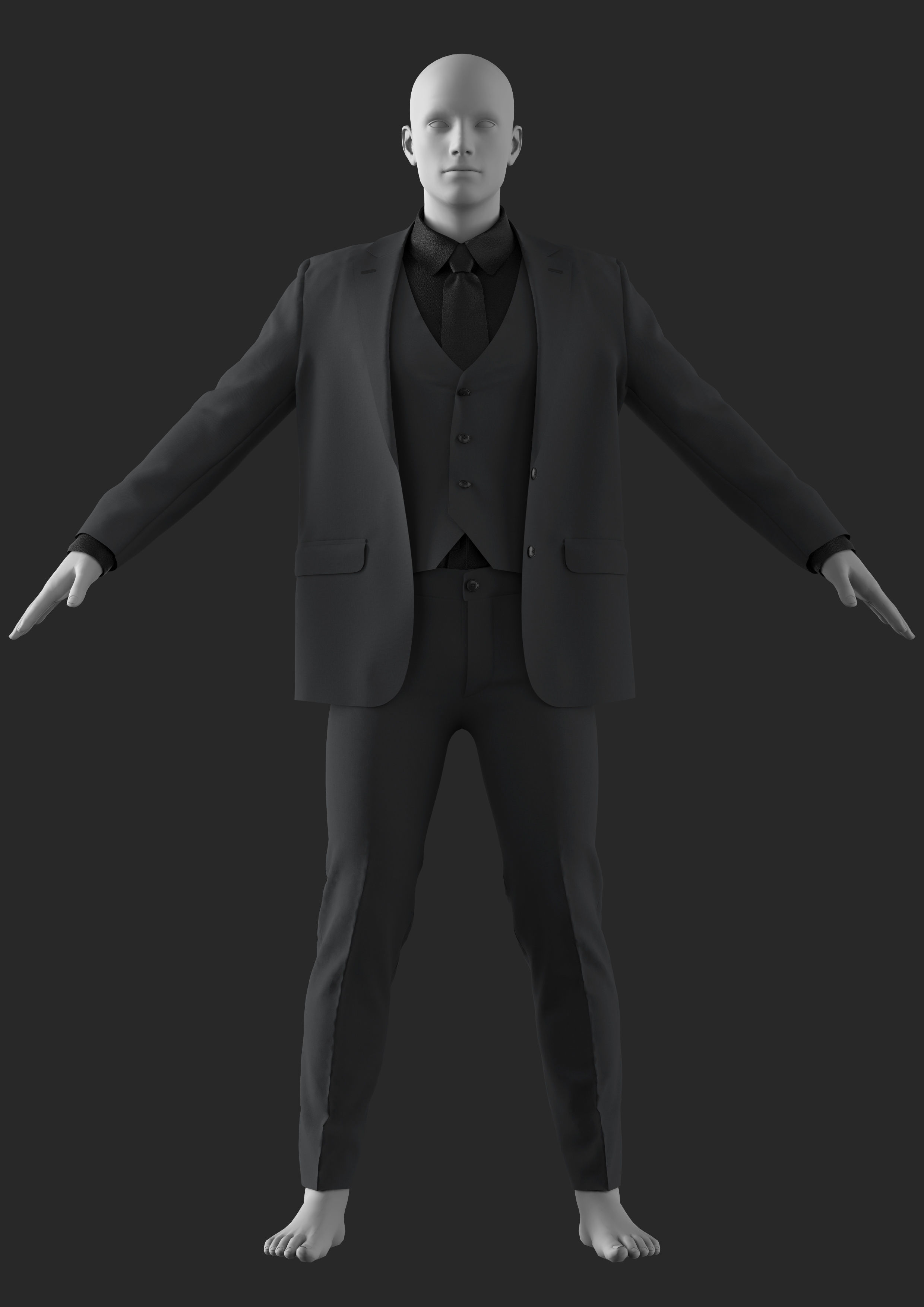 3 in 1 Outfits - Marvelous Designer 3D Model Collection_6