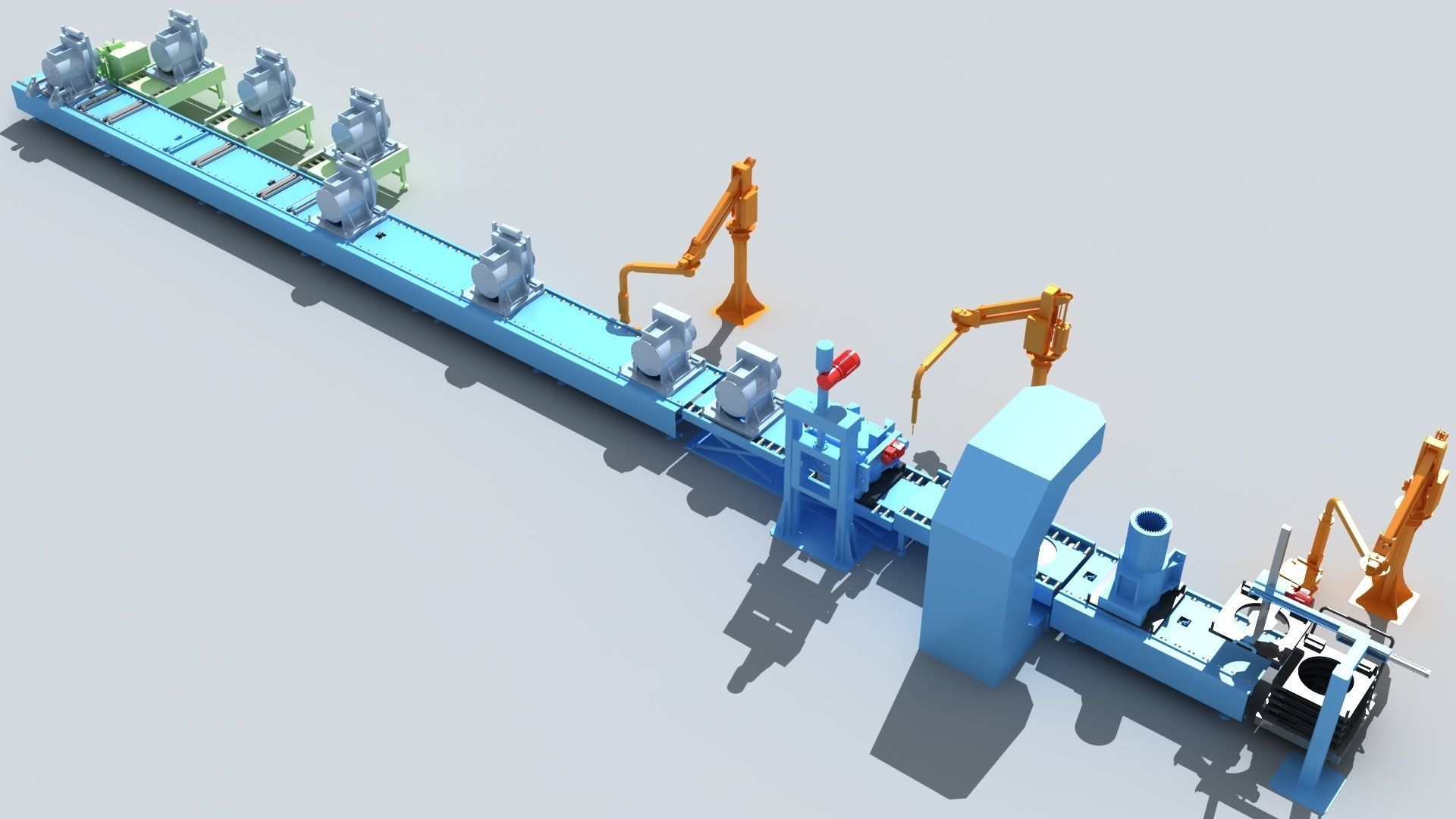 Industrial Equipment 1-Production Line 3D model_2