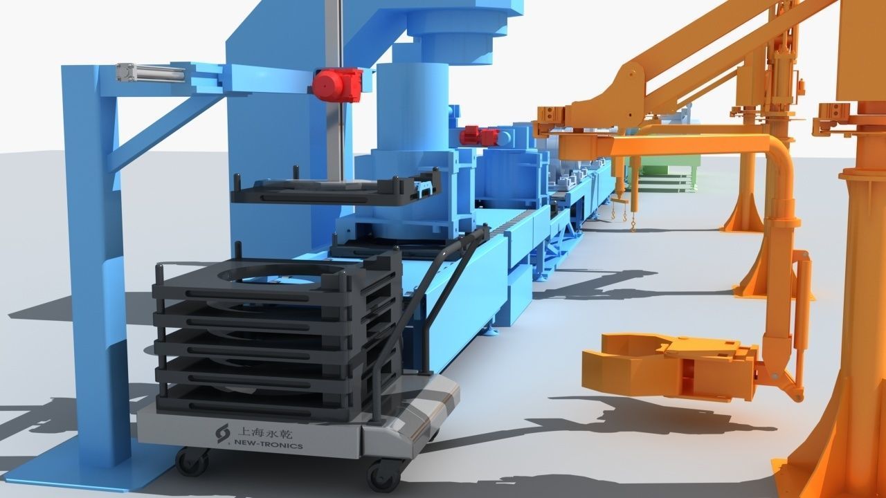 Industrial Equipment 1-Production Line 3D model_9