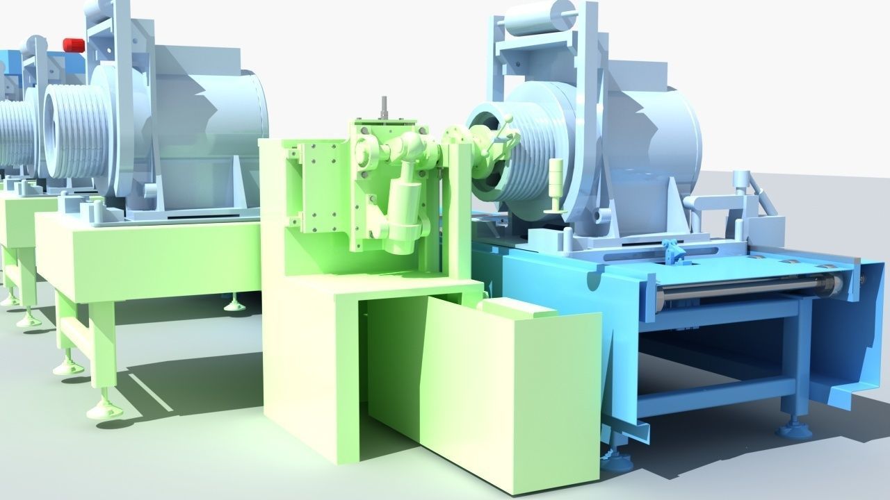 Industrial Equipment 1-Production Line 3D model_13