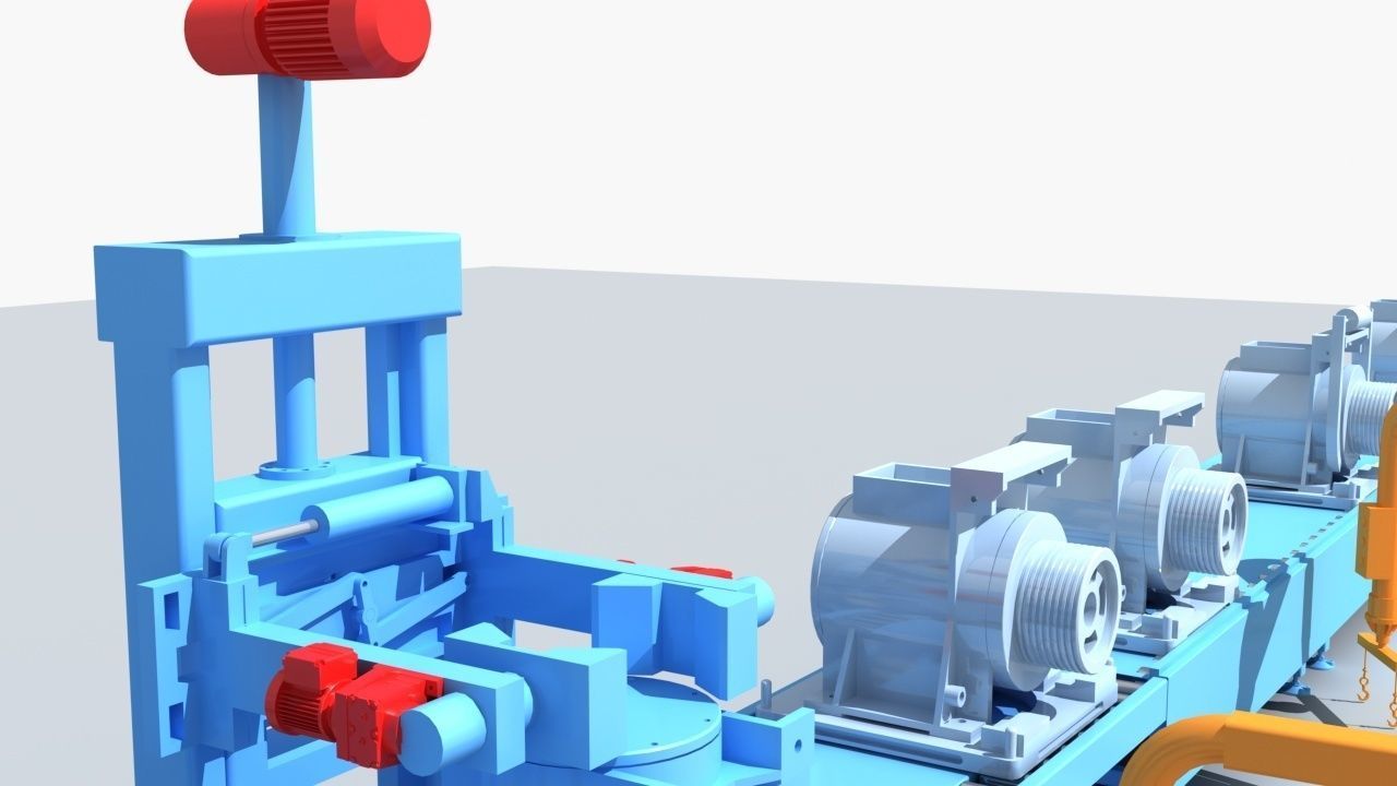 Industrial Equipment 1-Production Line 3D model_11
