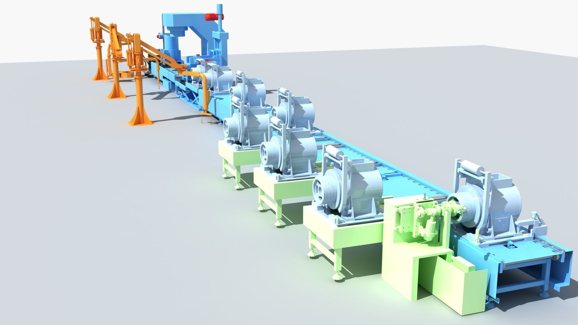 Industrial Equipment 1-Production Line 3D model_4