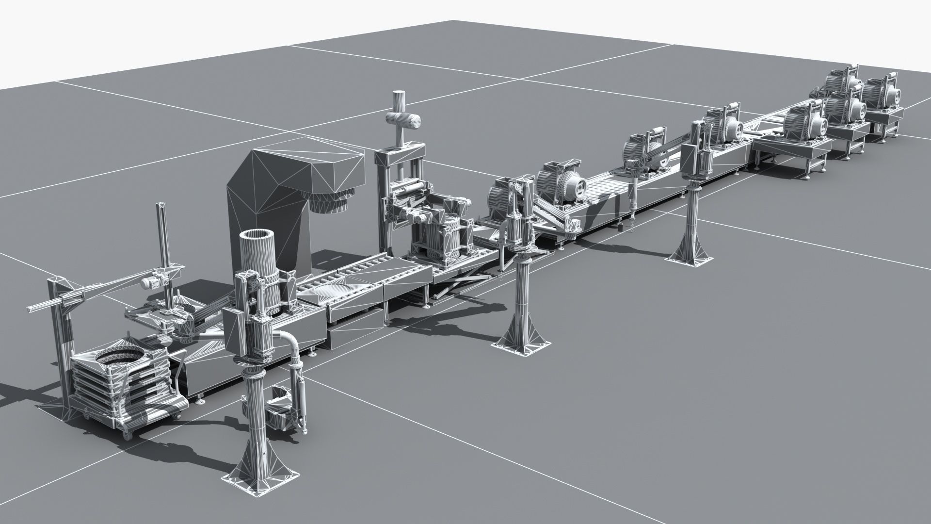 Industrial Equipment 1-Production Line 3D model_14