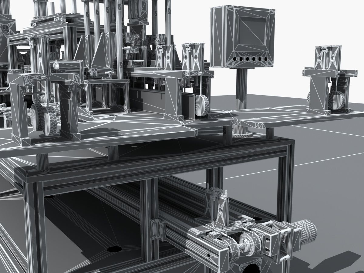 Industrial Equipment 2-Processing Assembly Line 3D model_25