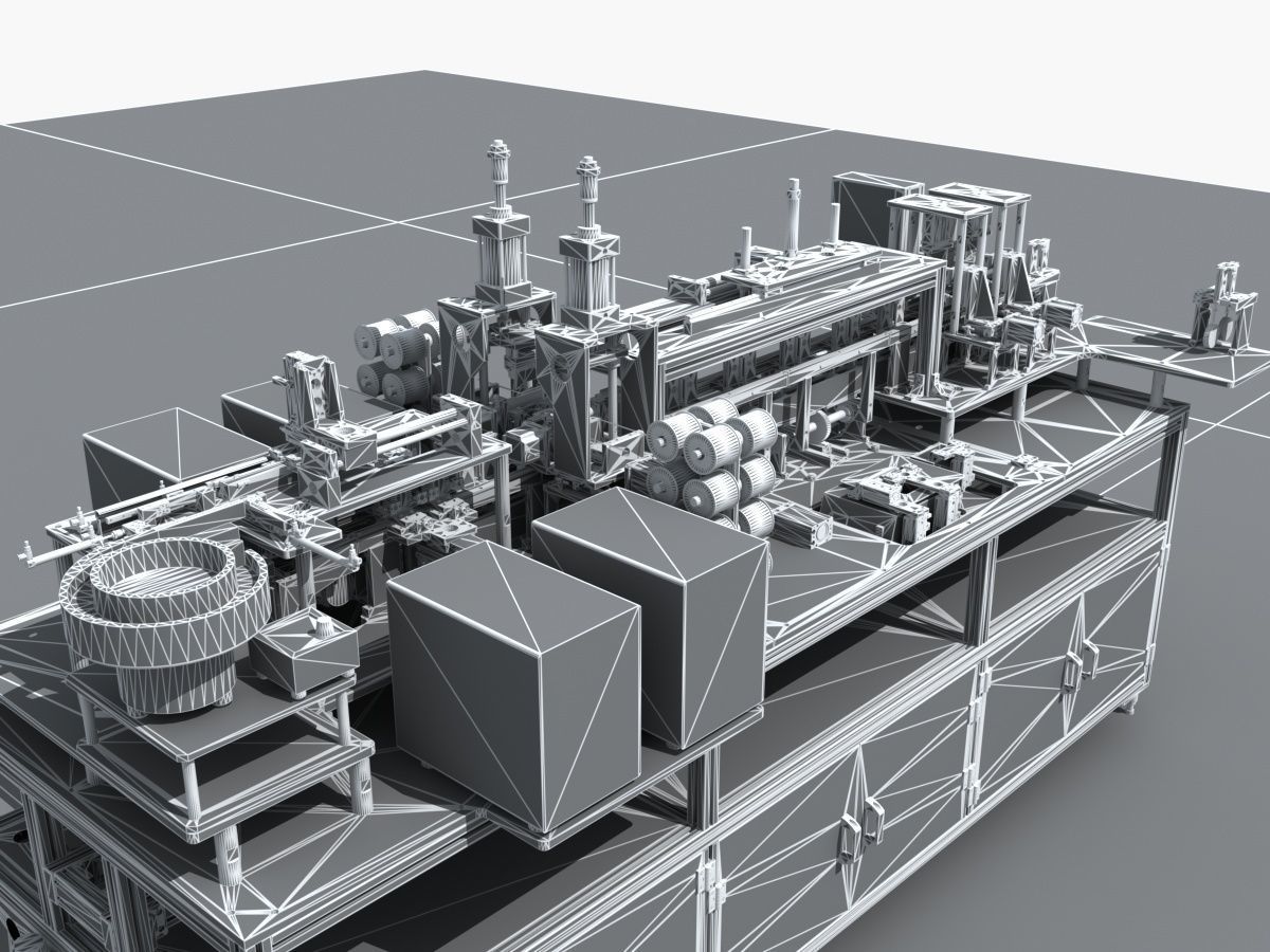 Industrial Equipment 2-Processing Assembly Line 3D model_19