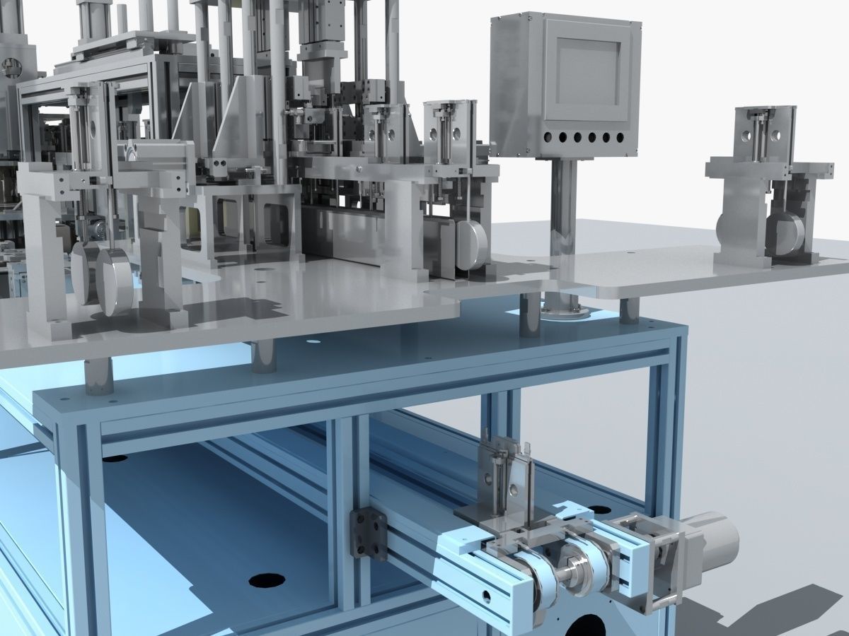 Industrial Equipment 2-Processing Assembly Line 3D model_12