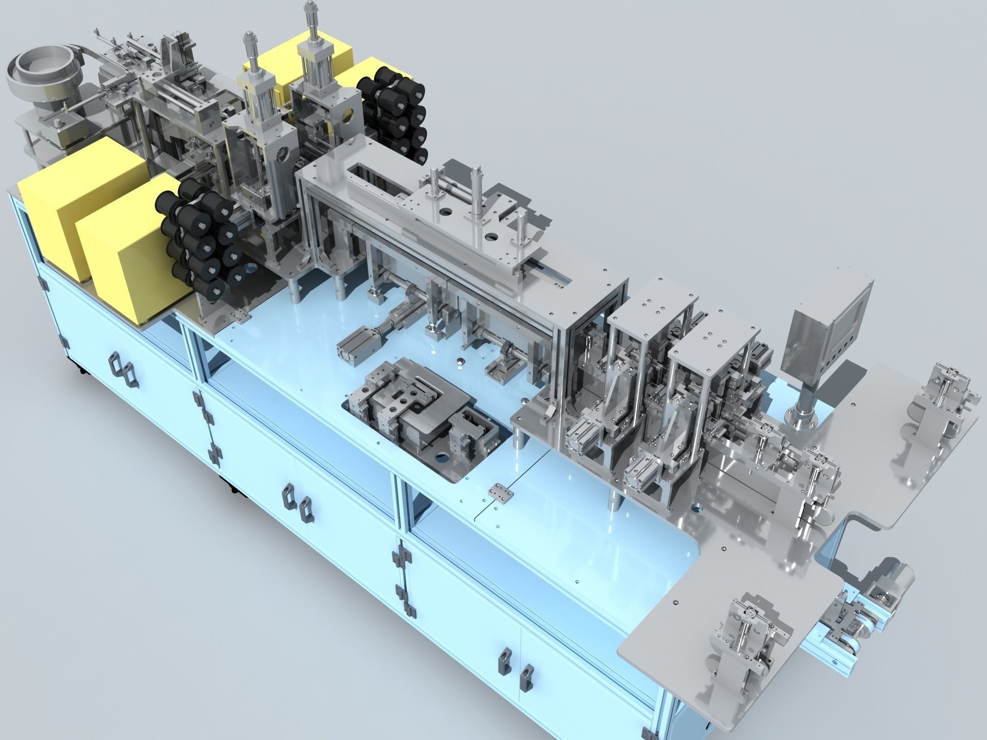 Industrial Equipment 2-Processing Assembly Line 3D model_3